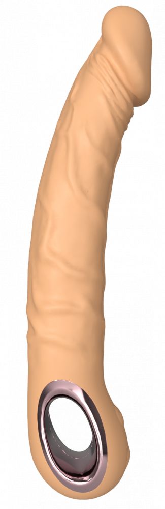 Телесный силиконовый вибратор-реалистик - 22 см. 1