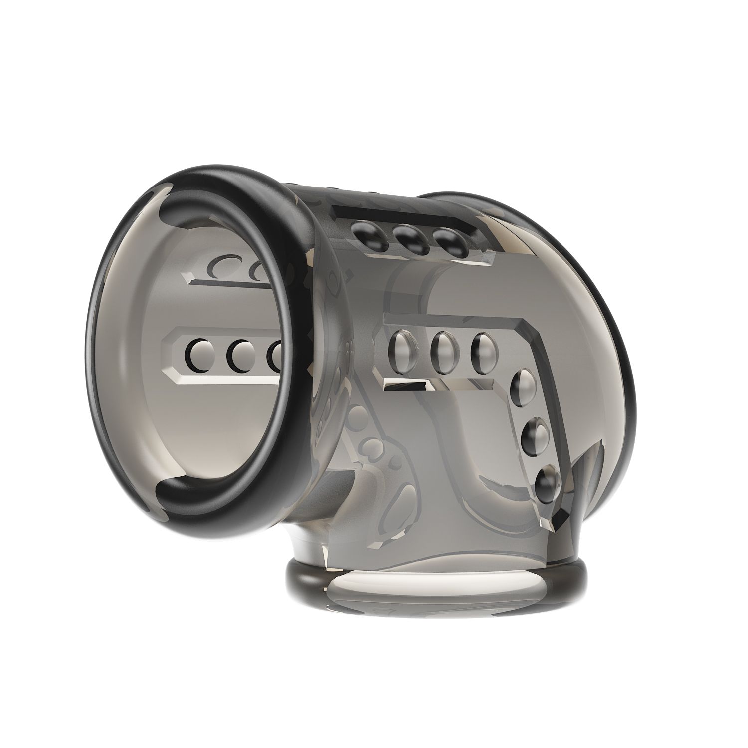 Дымчатая насадка на пенис и мошонку 1