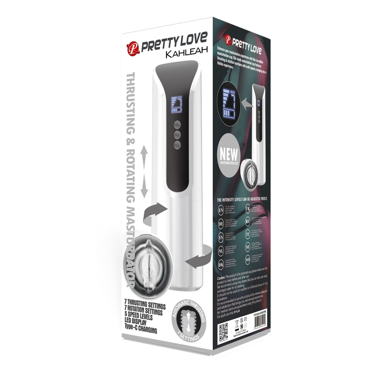 Мастурбатор с вибрацией и ротацией Kahleah 2