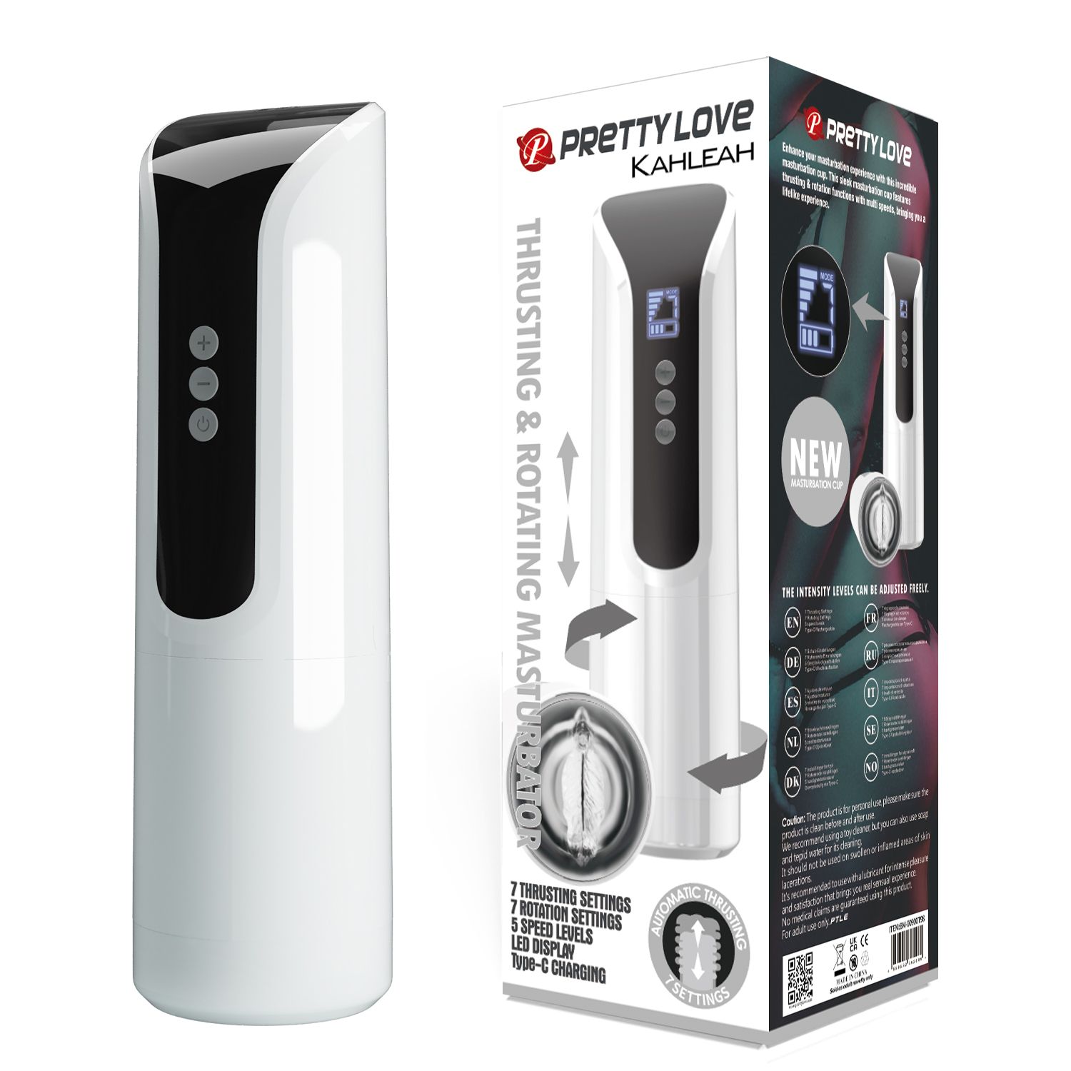 Мастурбатор с вибрацией и ротацией Kahleah 3