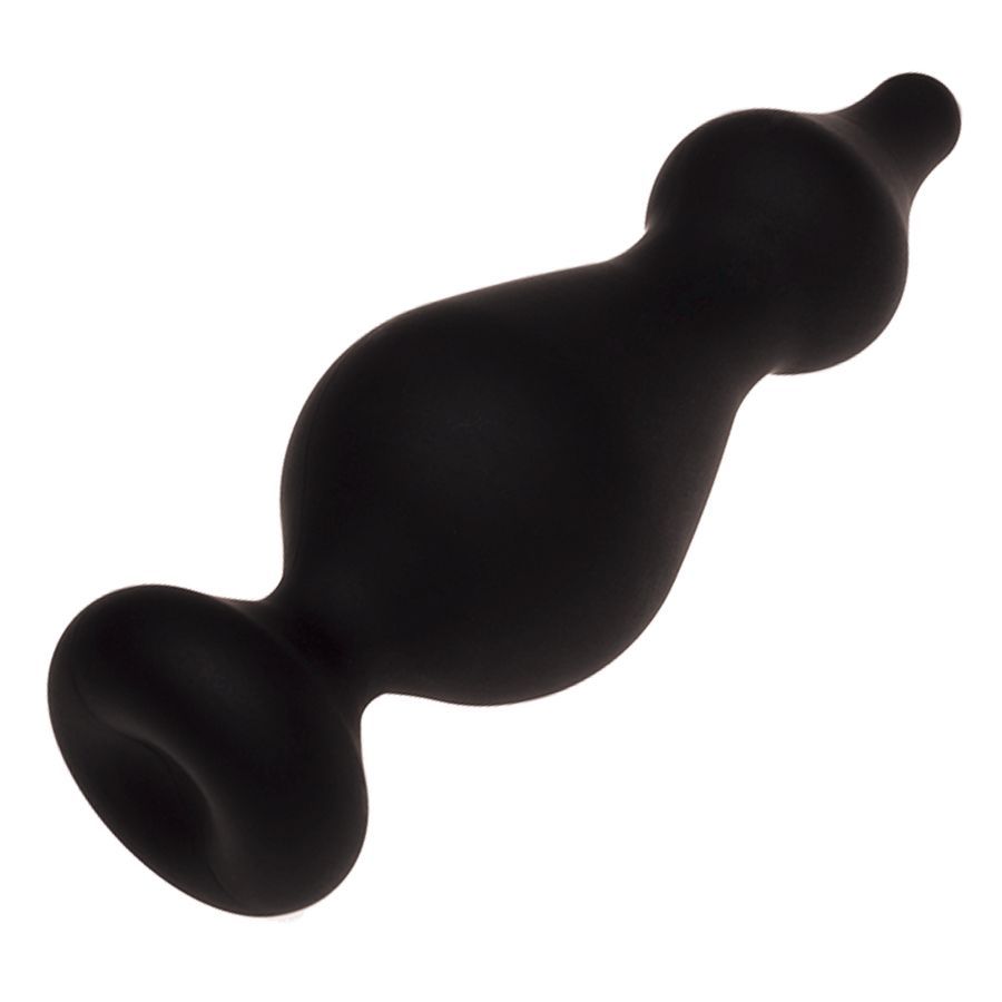 Черная анальная втулка Amuse L - 13,8 см. 3