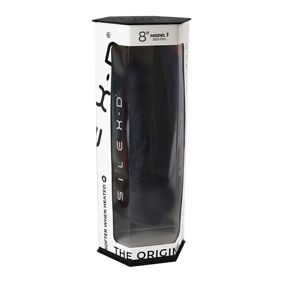 Черный фаллоимитатор SILEXD Model 1 - 20,5 см. 2