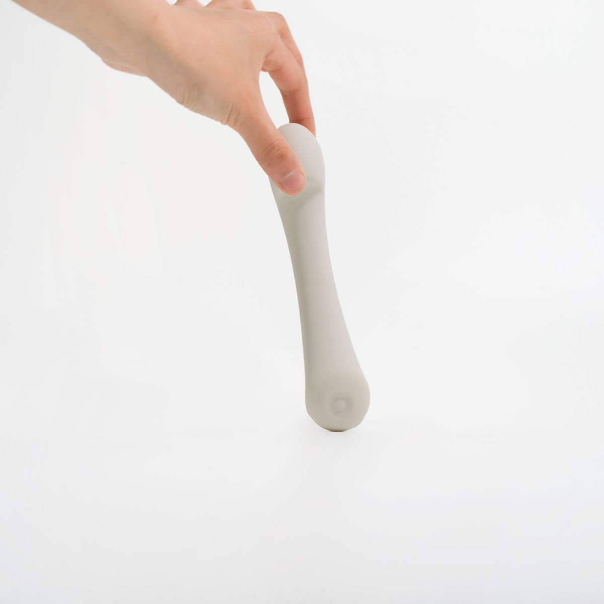 Серый вибростимулятор точки G Mirage - 17,8 см. 2