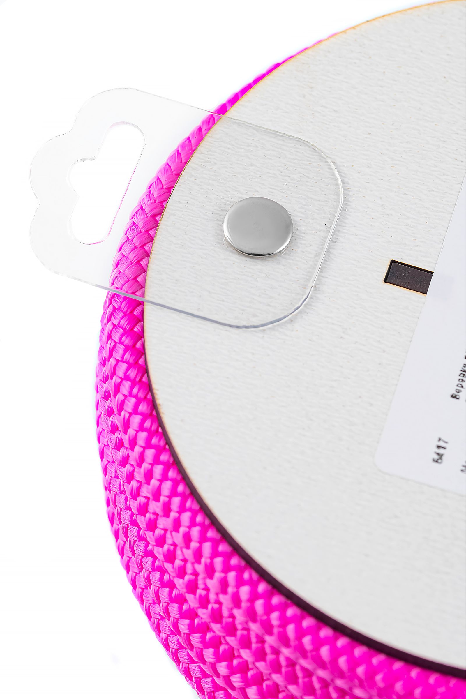 Розовая веревка для шибари на катушке - 5 м. 3