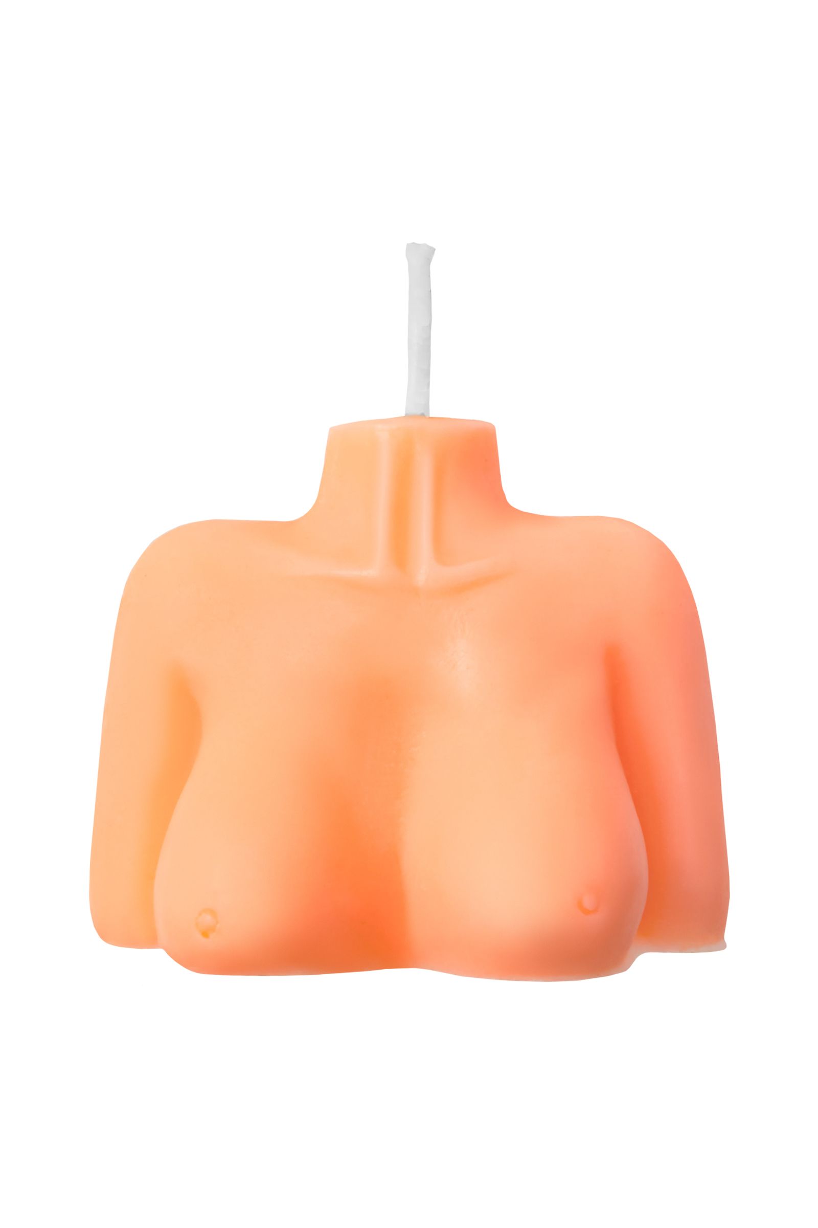 Оранжевая сувенирная свеча «Женский силуэт» 2