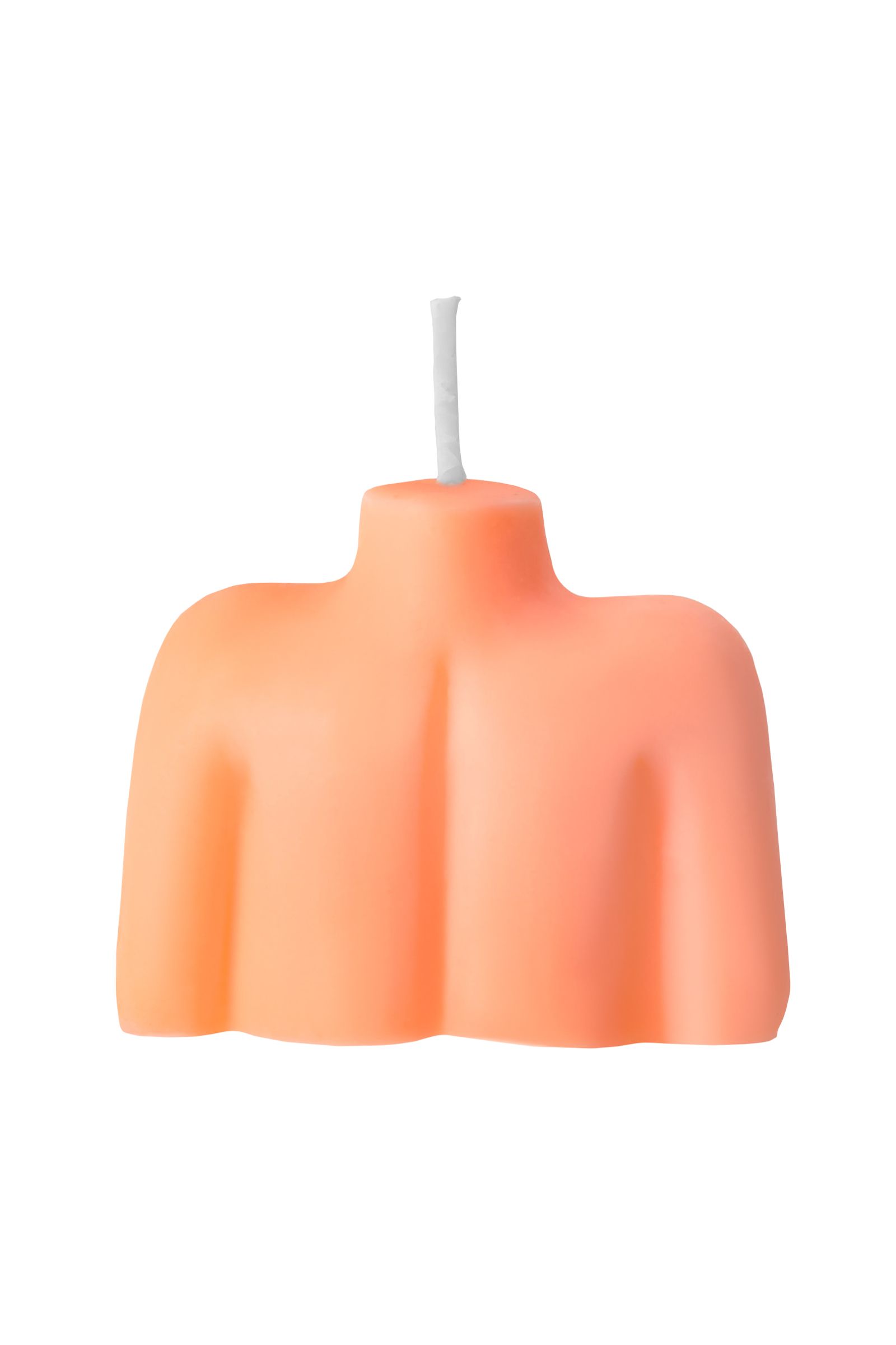 Оранжевая сувенирная свеча «Женский силуэт» 3