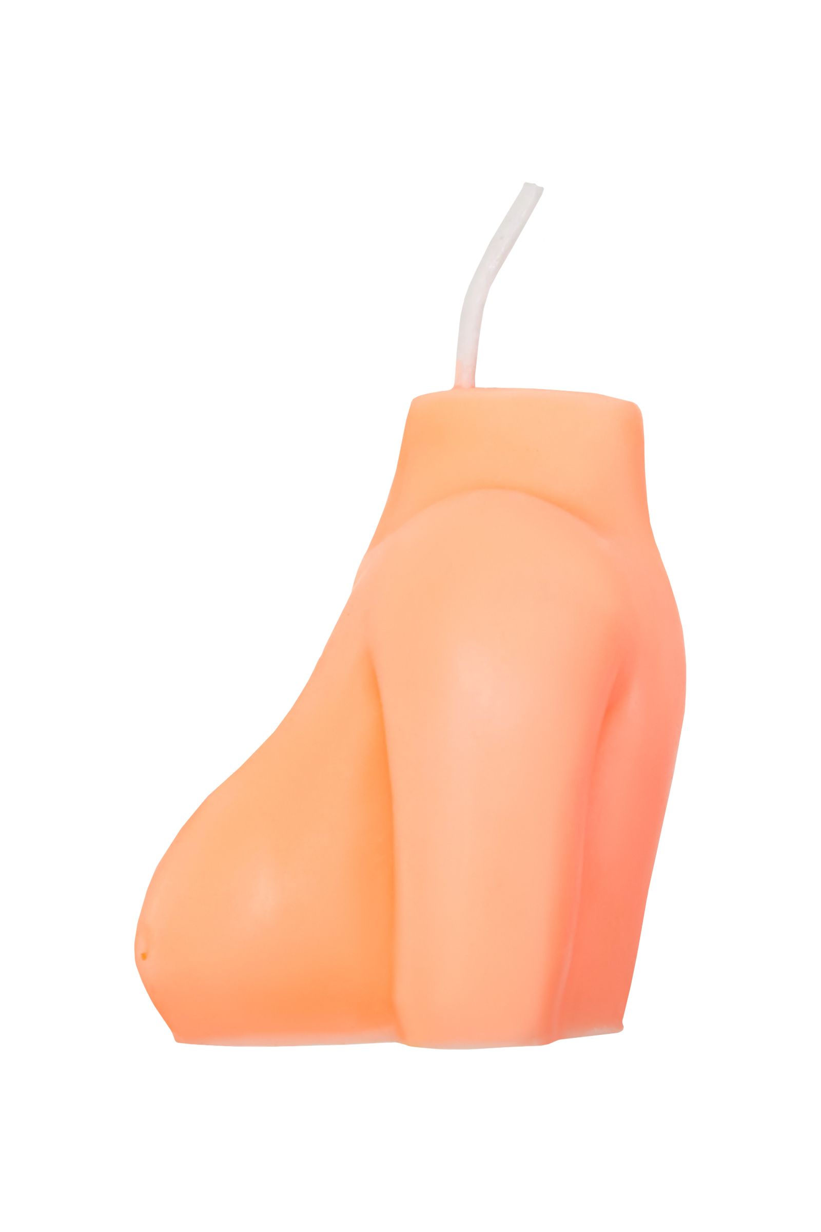 Оранжевая сувенирная свеча «Женский силуэт» 4