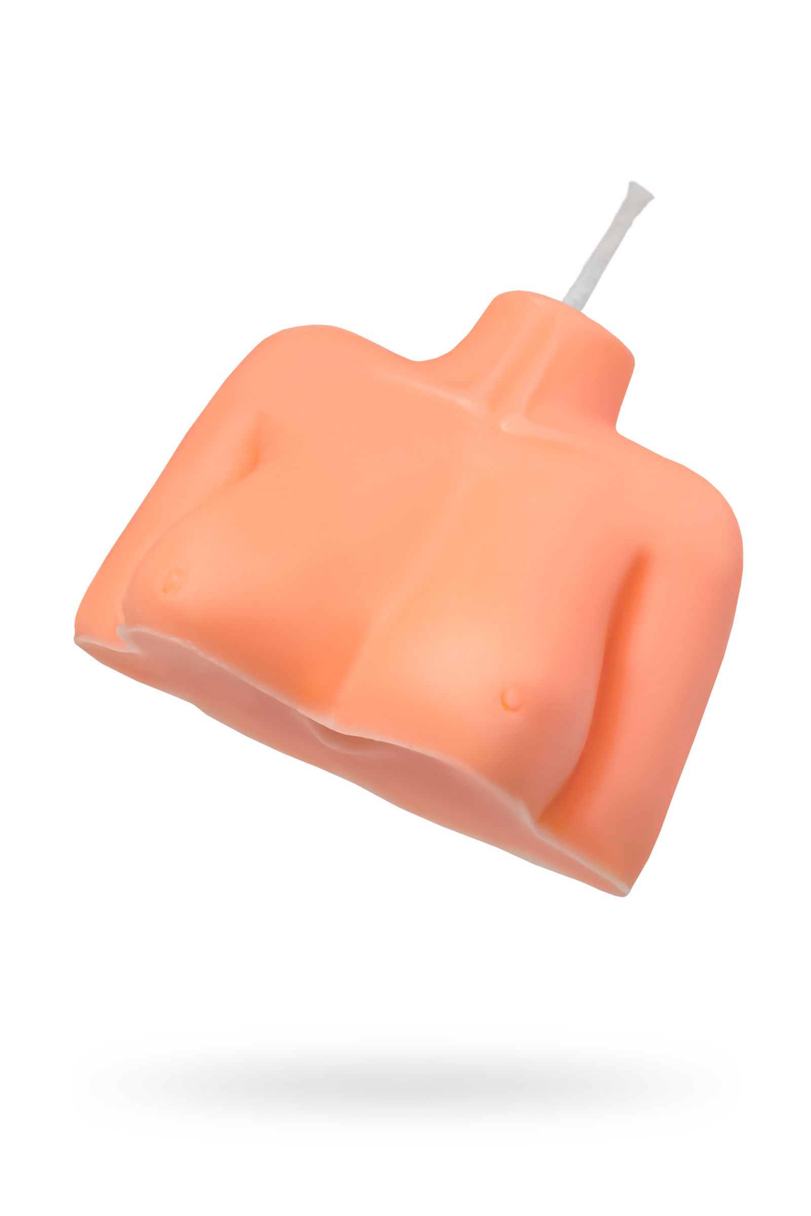 Оранжевая сувенирная свеча «Женский силуэт» 1