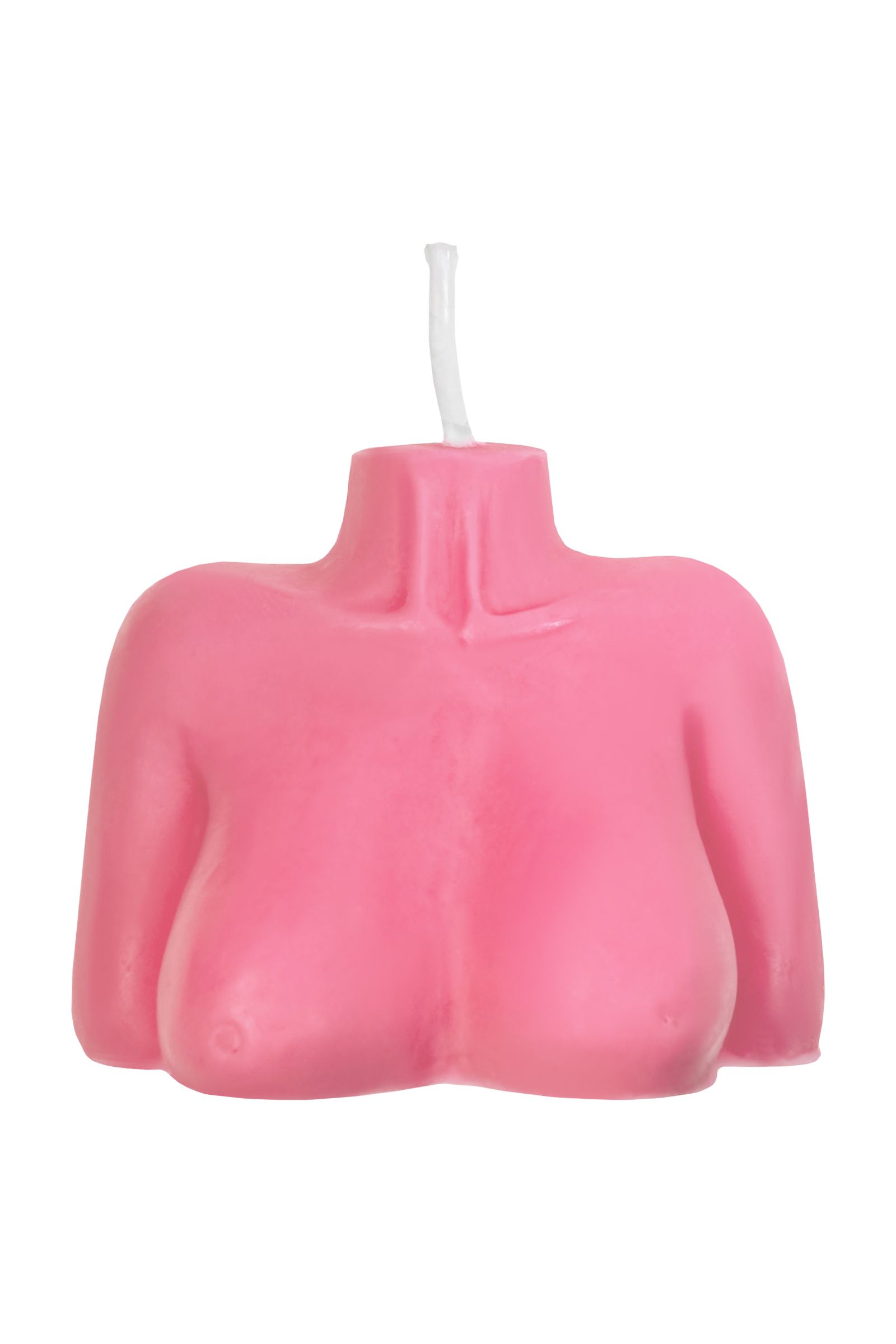 Розовая сувенирная свеча «Женский силуэт» 2