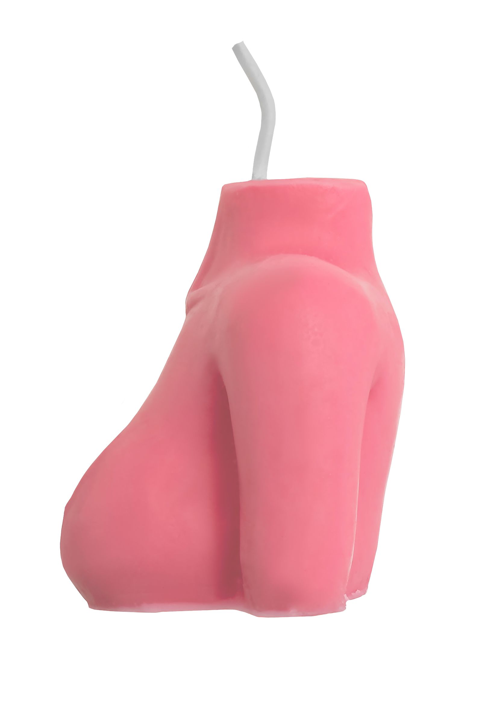 Розовая сувенирная свеча «Женский силуэт» 4