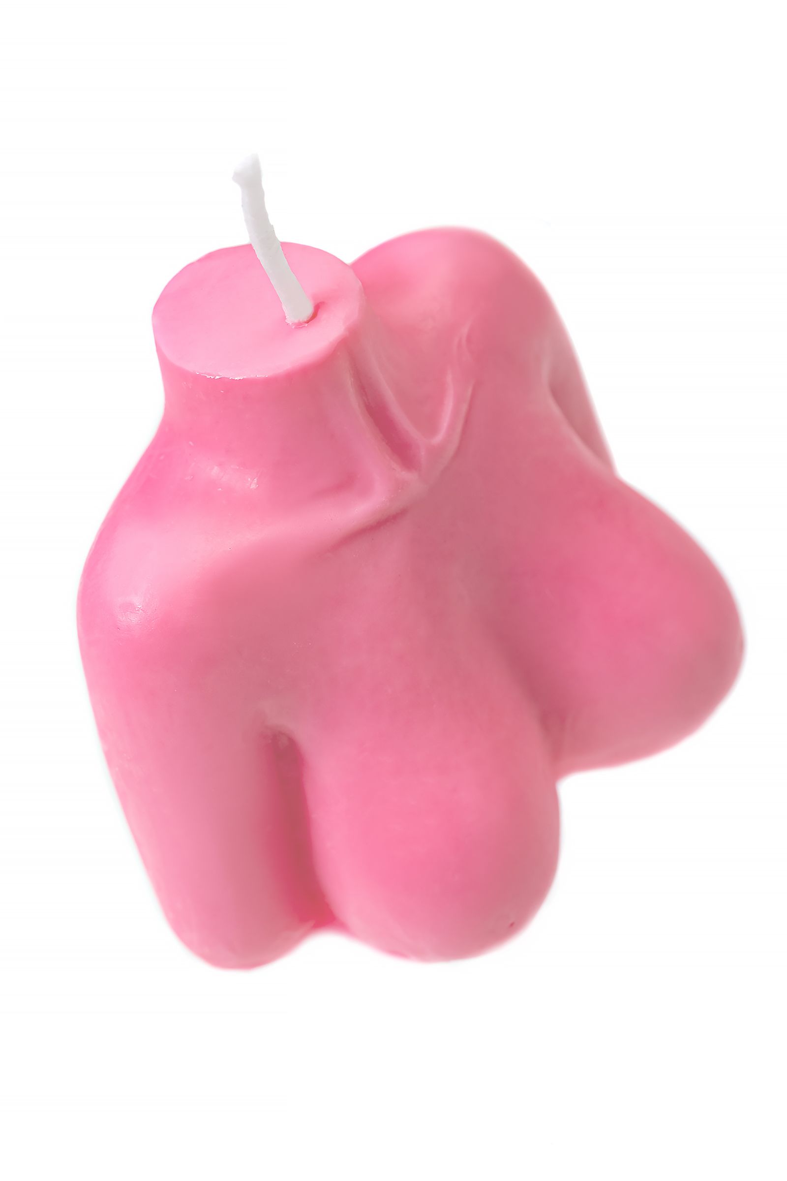 Розовая сувенирная свеча «Женский силуэт» 5