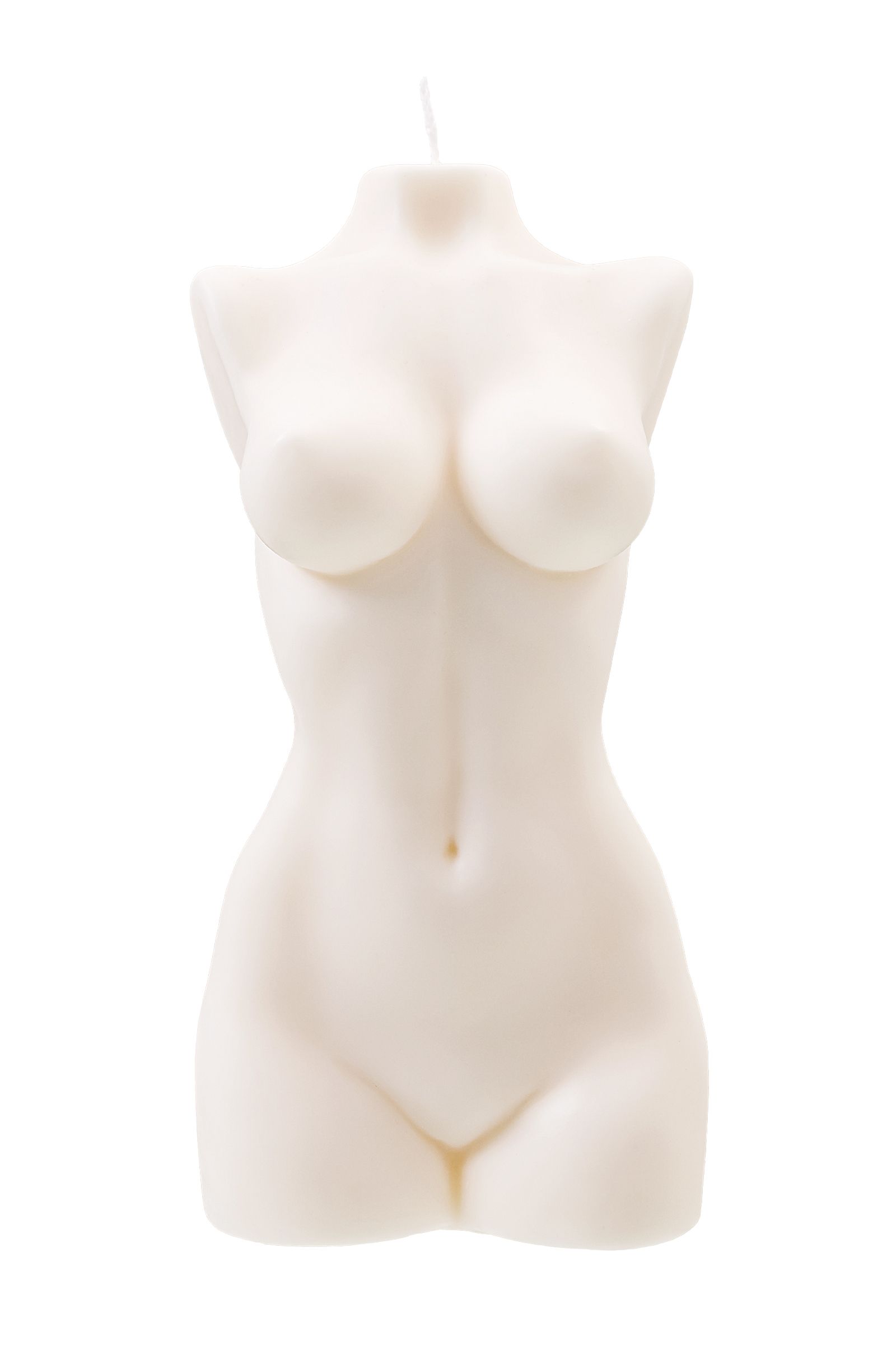 Белая интерьерная свеча в форме женского торса - 850 гр. 3