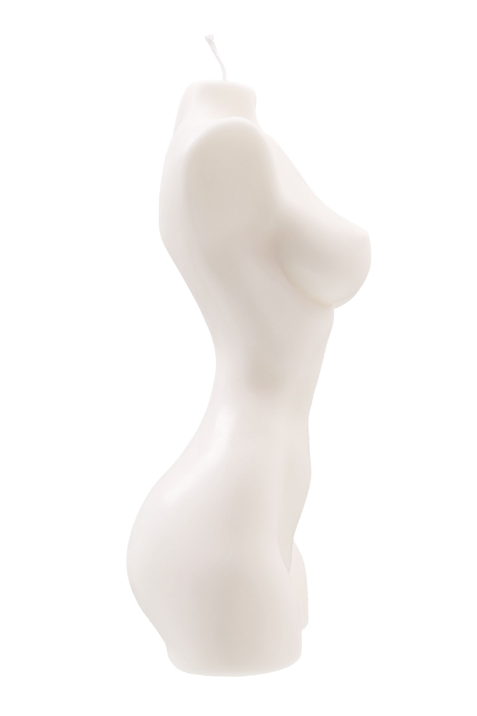 Белая интерьерная свеча в форме женского торса - 850 гр. 4