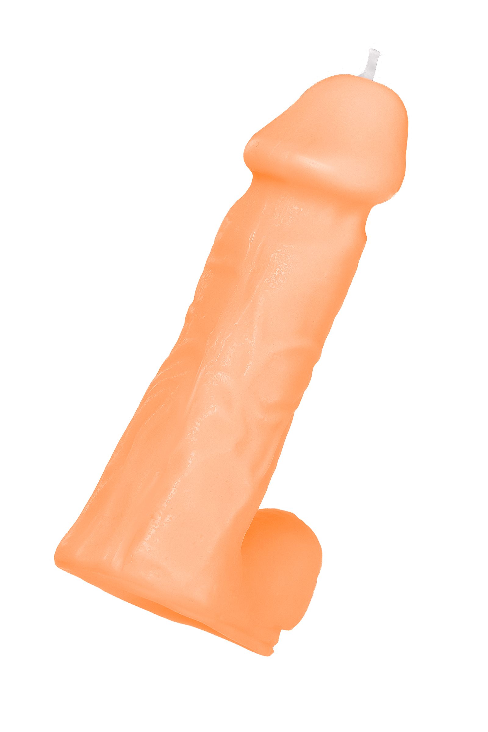 Оранжевая сувенирная свеча «Пенис» 2