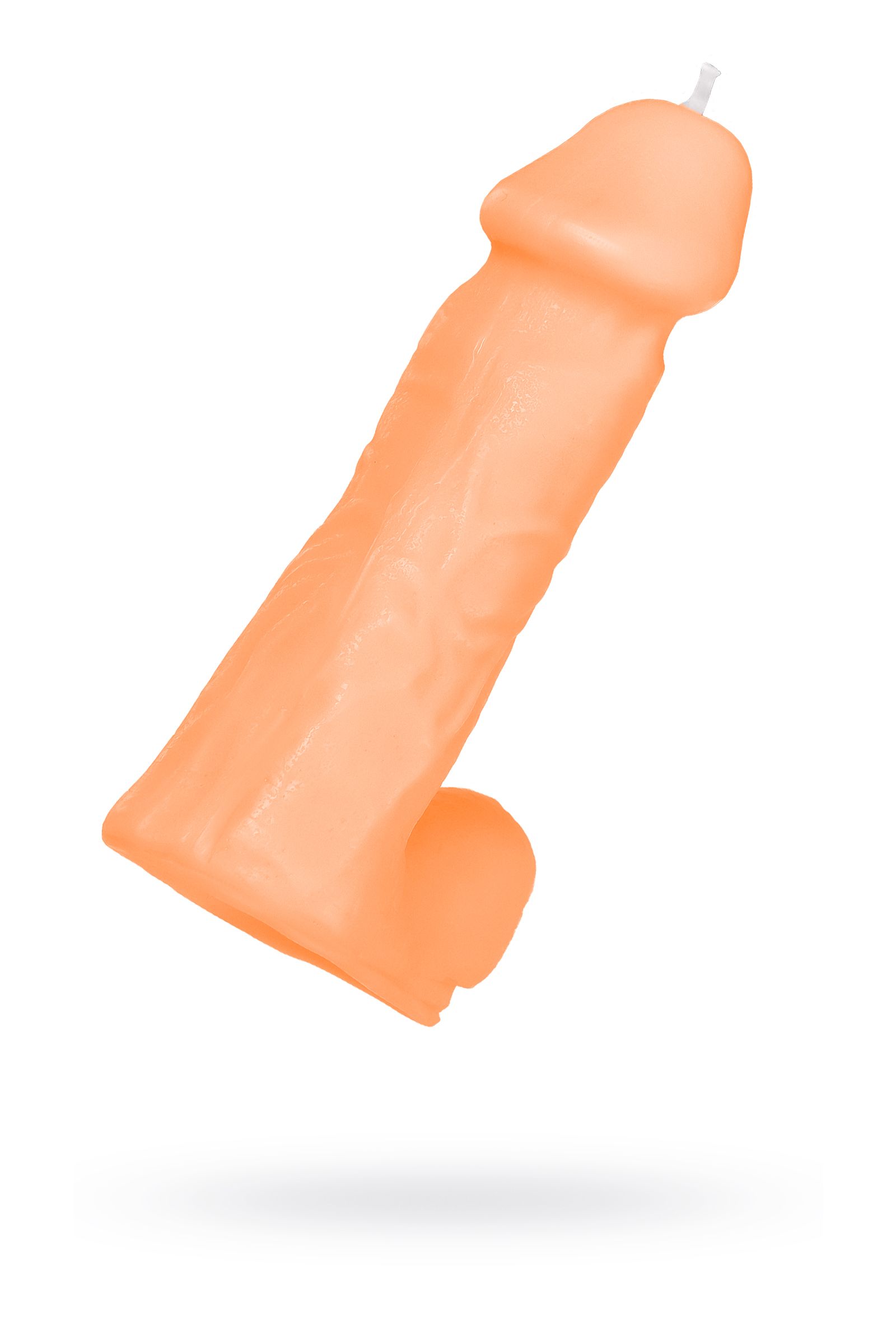 Оранжевая сувенирная свеча «Пенис» 1