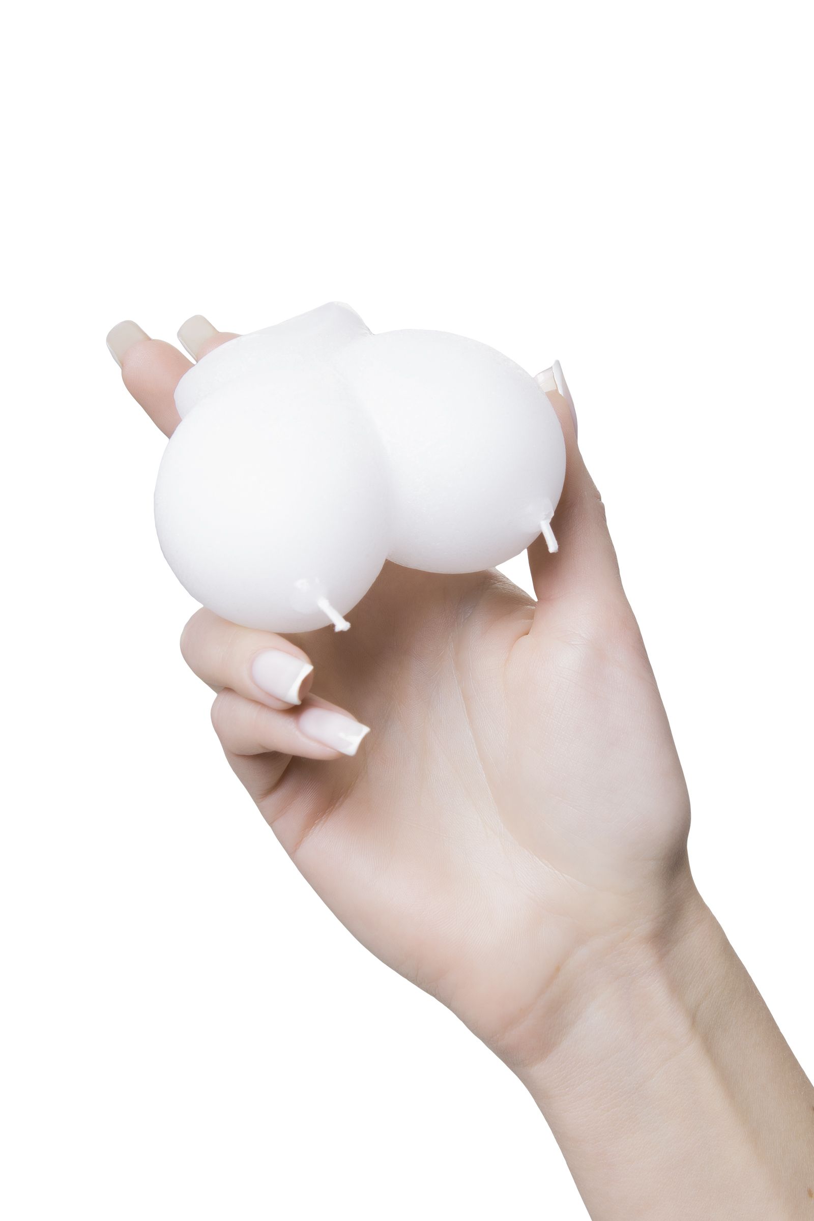 Белая сувенирная свеча «Сиськи» 4