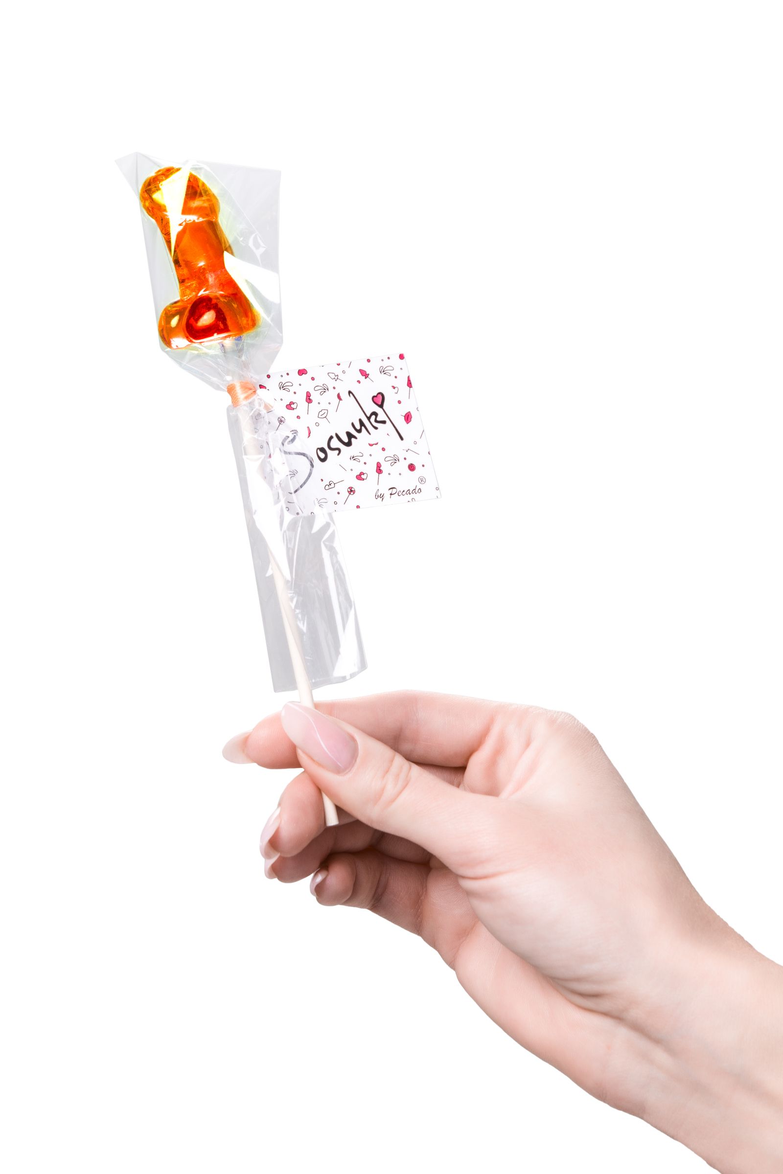 Набор из 2 мини-леденцов в форме члена со вкусом амаретто 3