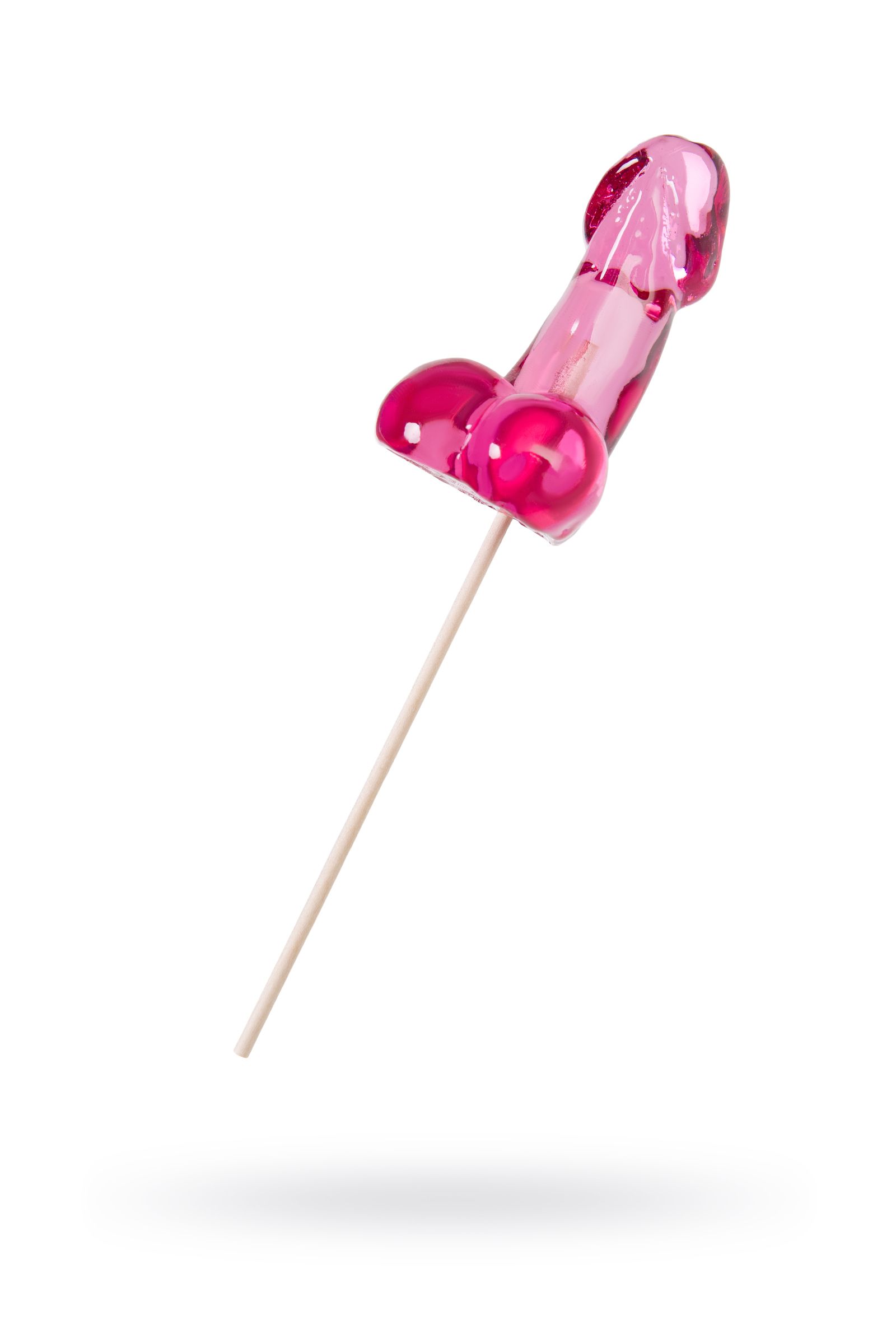 Розовый леденец в форме члена со вкусом айриш крим - 80 гр. 2