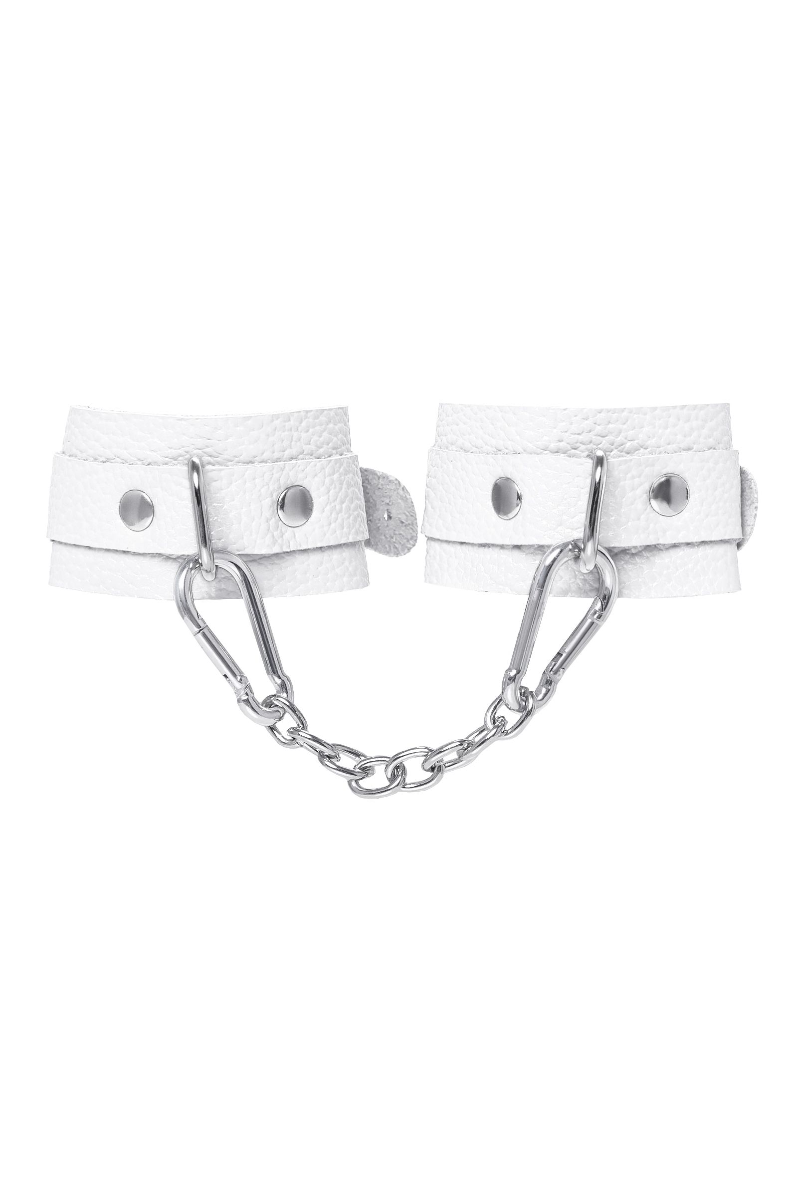 Белые узкие наручники-браслеты со скруглёнными углами 6