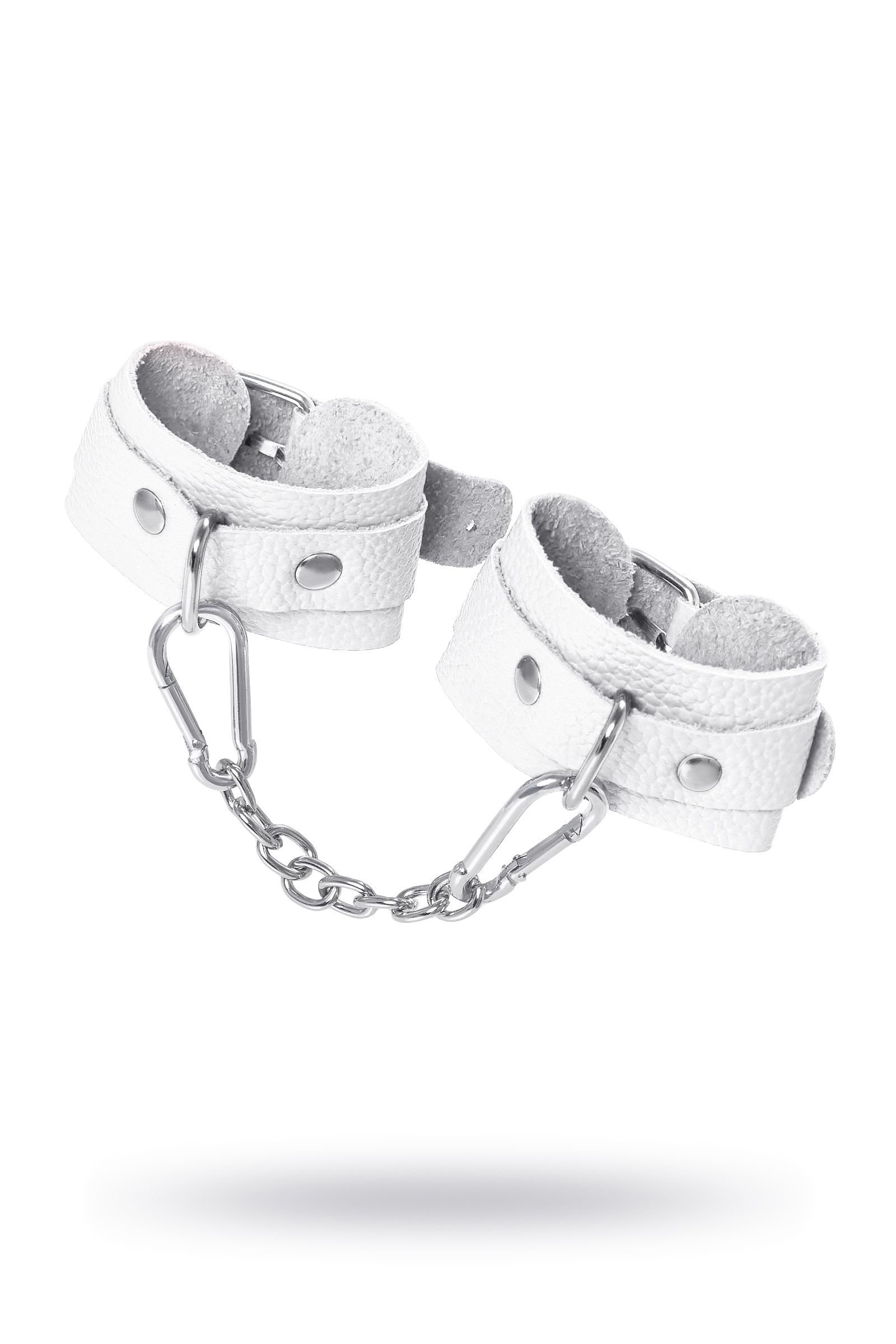 Белые узкие наручники-браслеты со скруглёнными углами 7