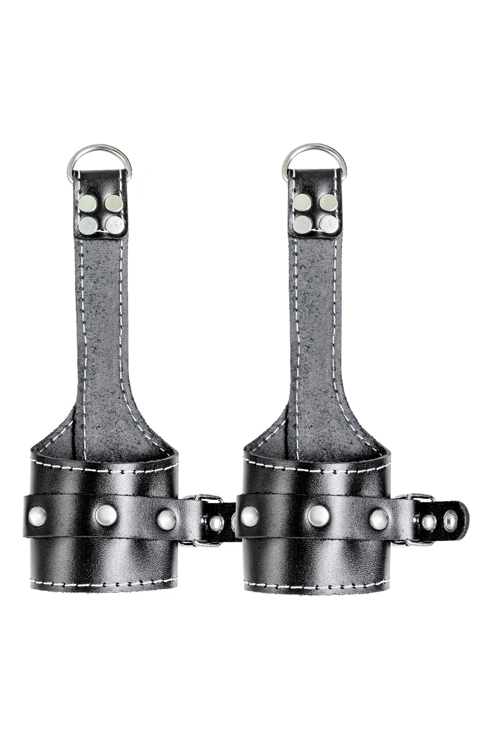 Черные подвесы с белой строчкой 3