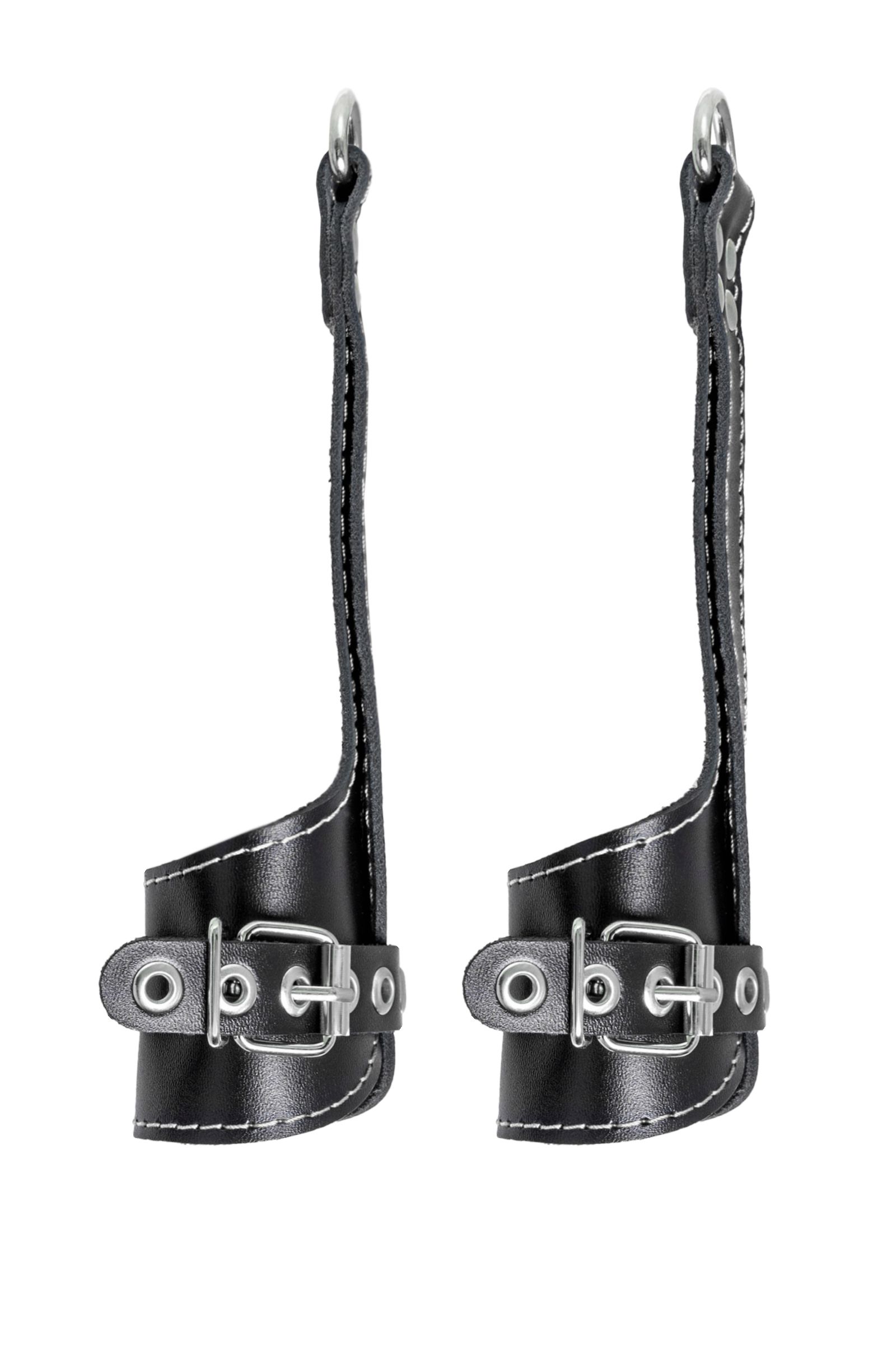 Черные подвесы с белой строчкой 4