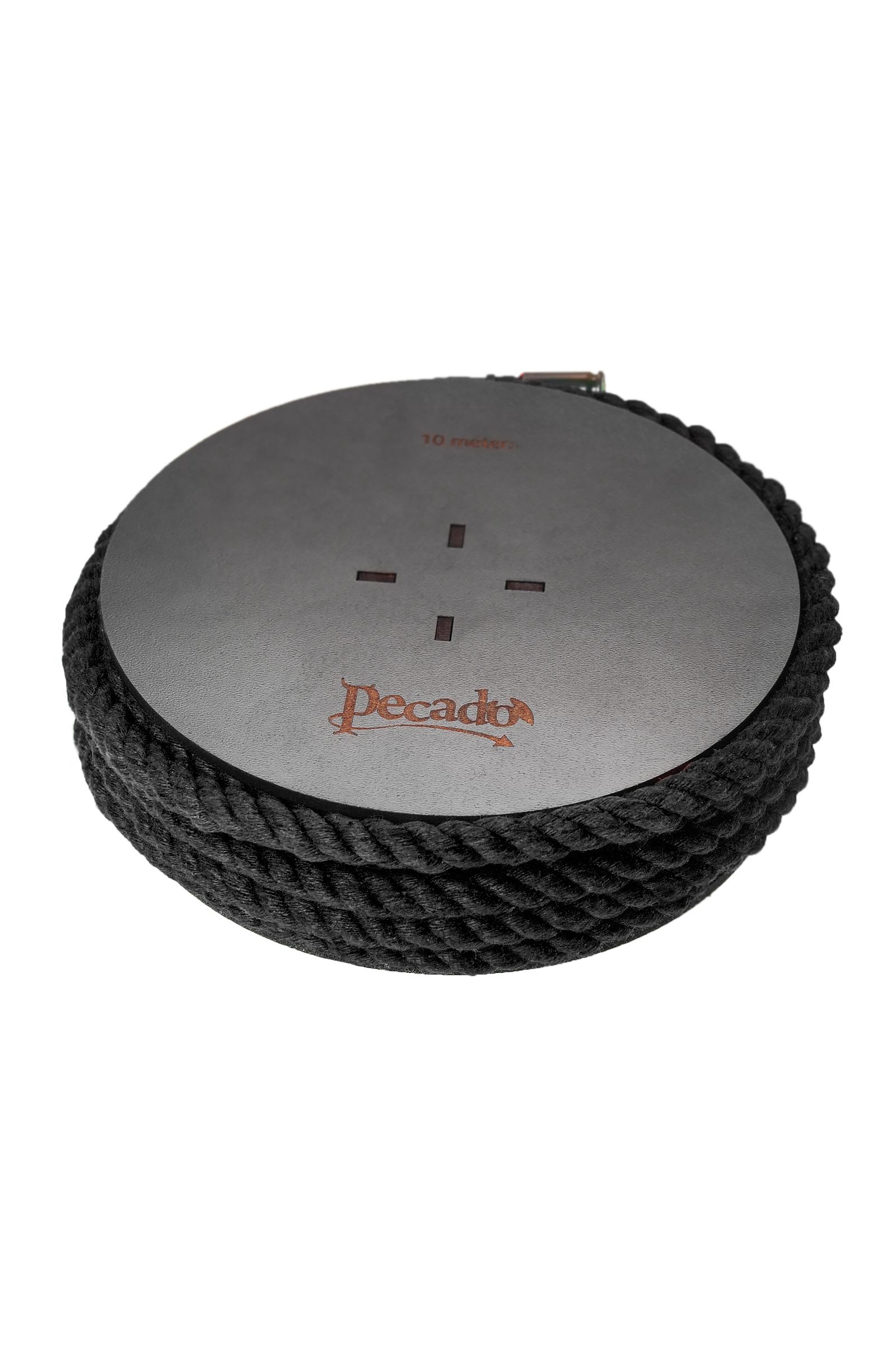 Черная веревка для шибари на катушке - 10 м. 2