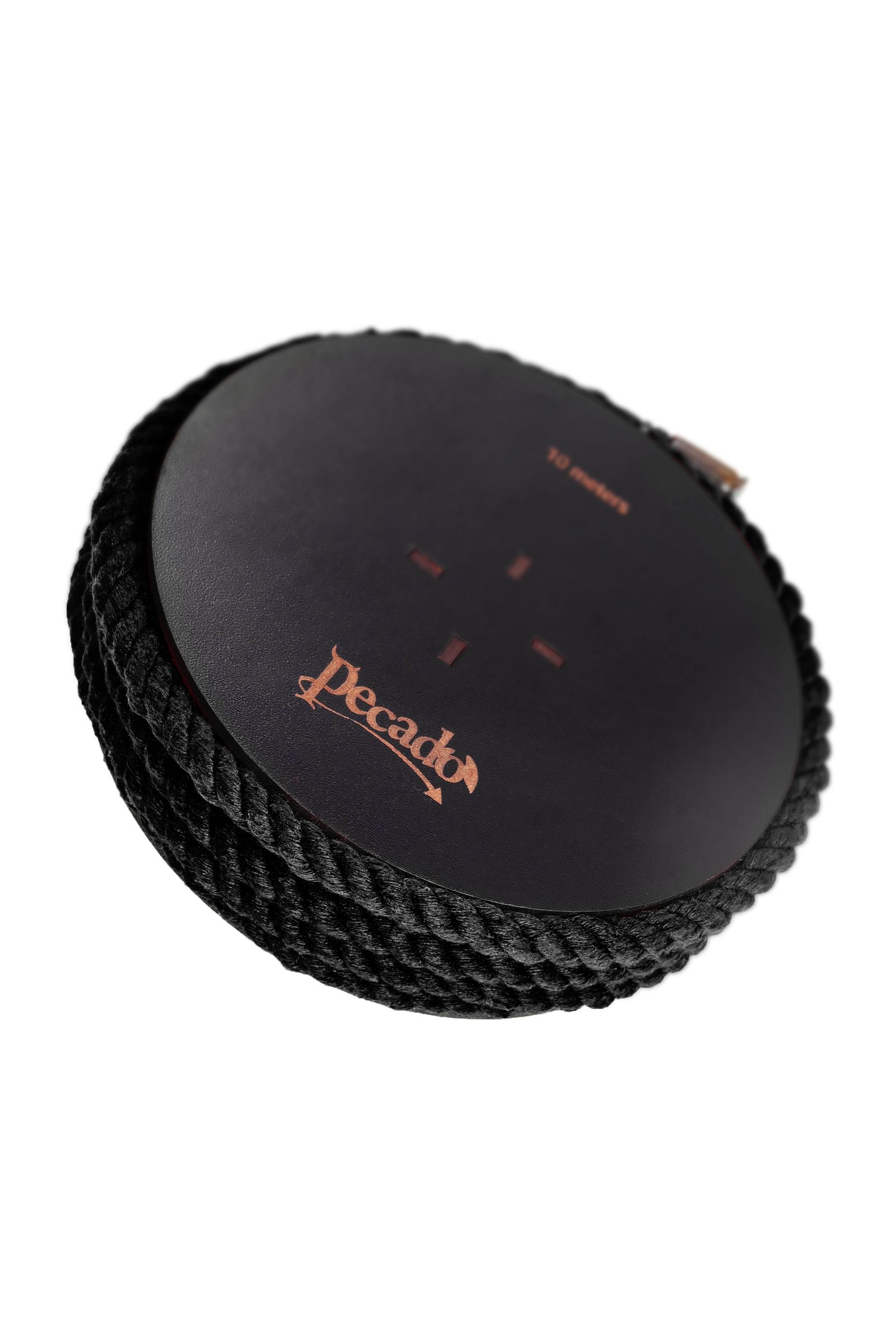 Черная веревка для шибари на катушке - 10 м. 3