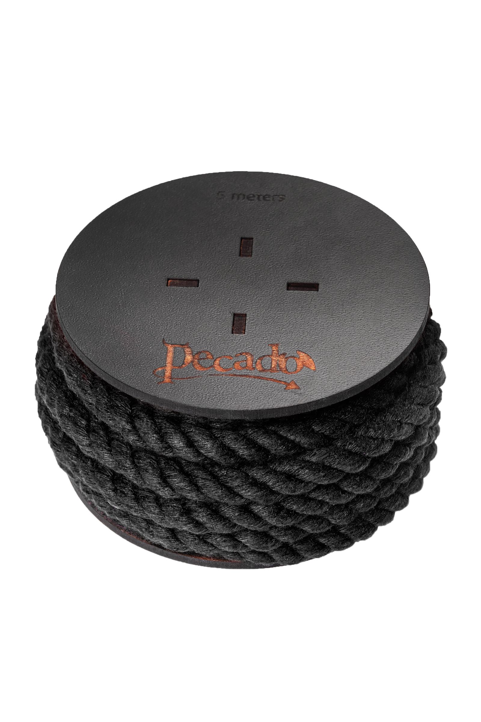 Черная веревка для шибари на катушке - 5 м. 2