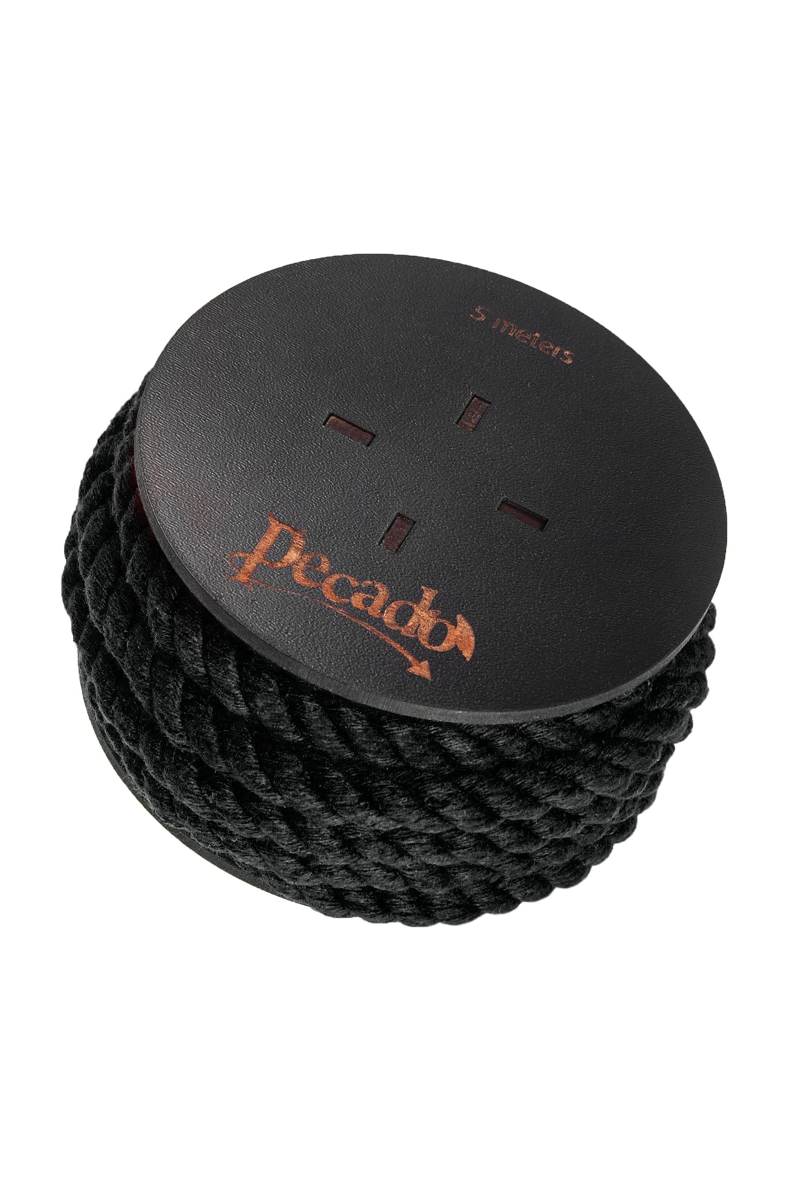 Черная веревка для шибари на катушке - 5 м. 3