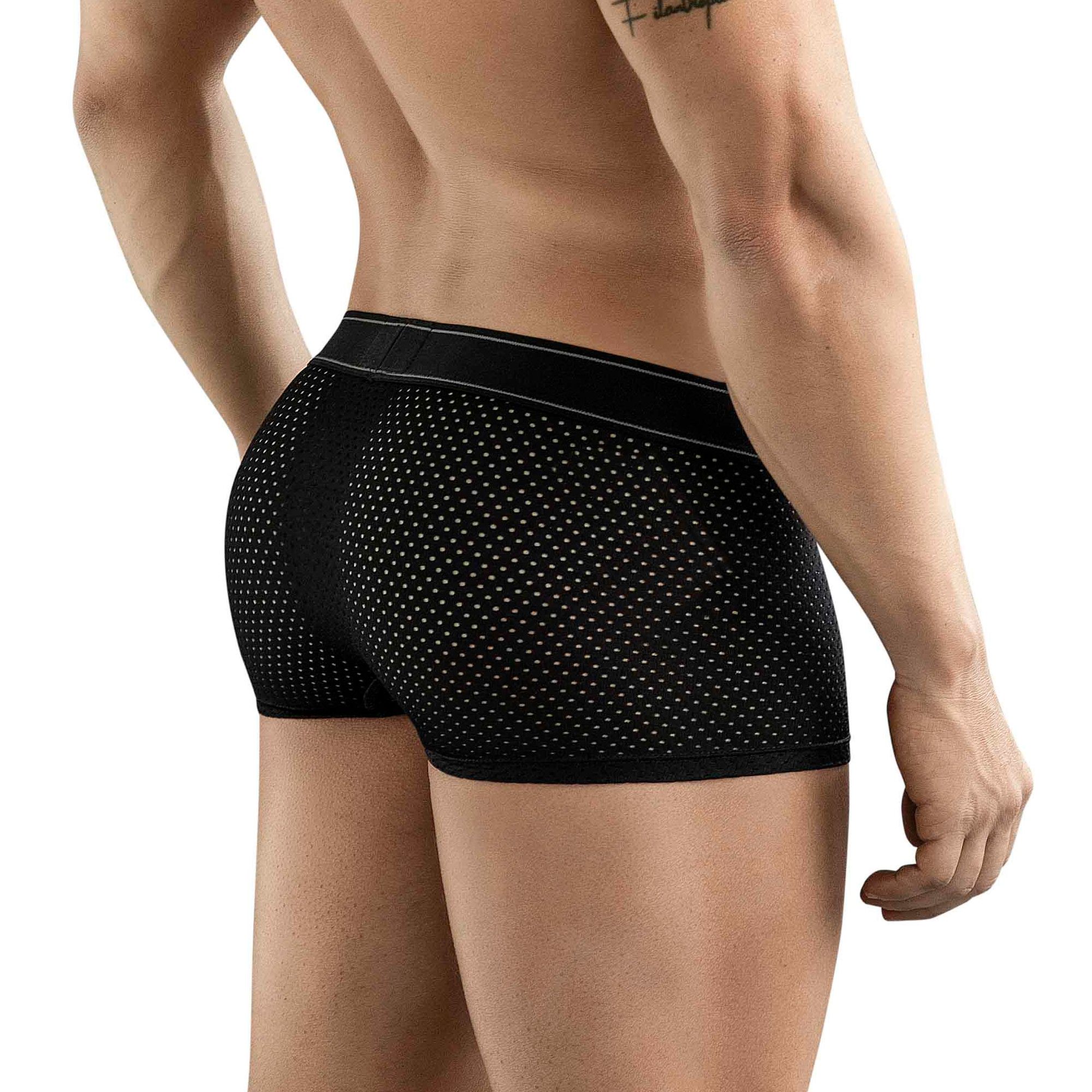 Черные перфорированные трусы-хипсы Clever Ambar Trunks 3