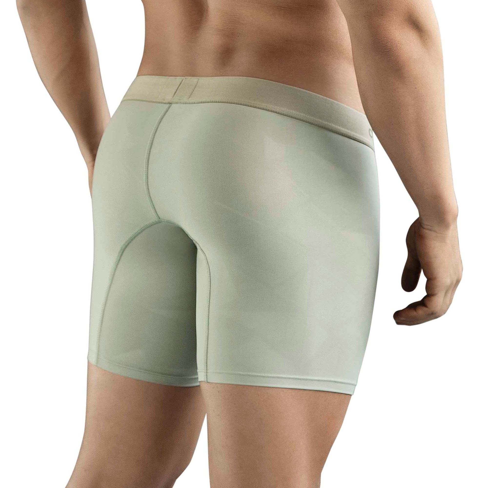 Зеленые мужские трусы-боксеры Clever Genie Long Boxer 2