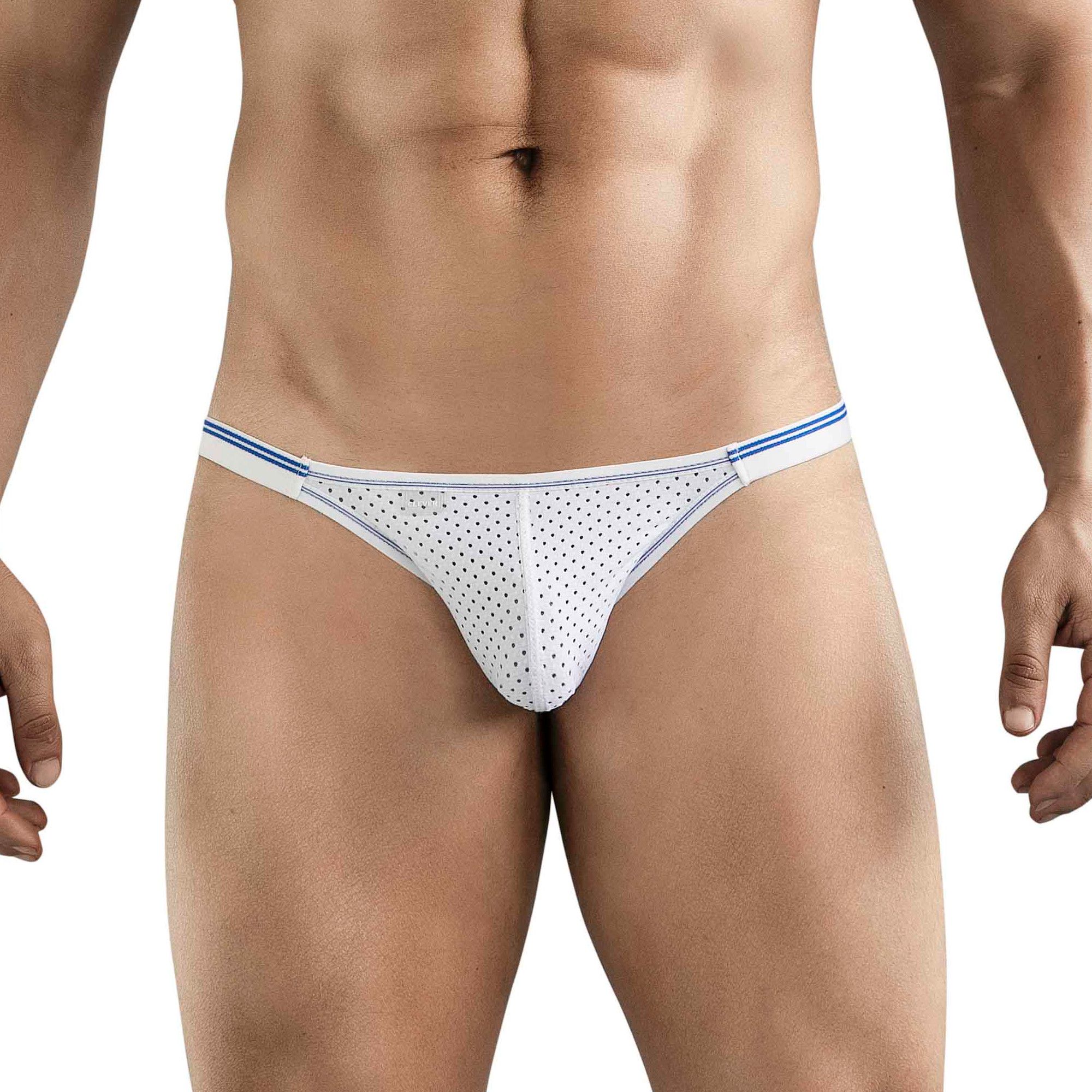 Белые перфорированные трусы-слипы Clever Esencial Brief Slip 1