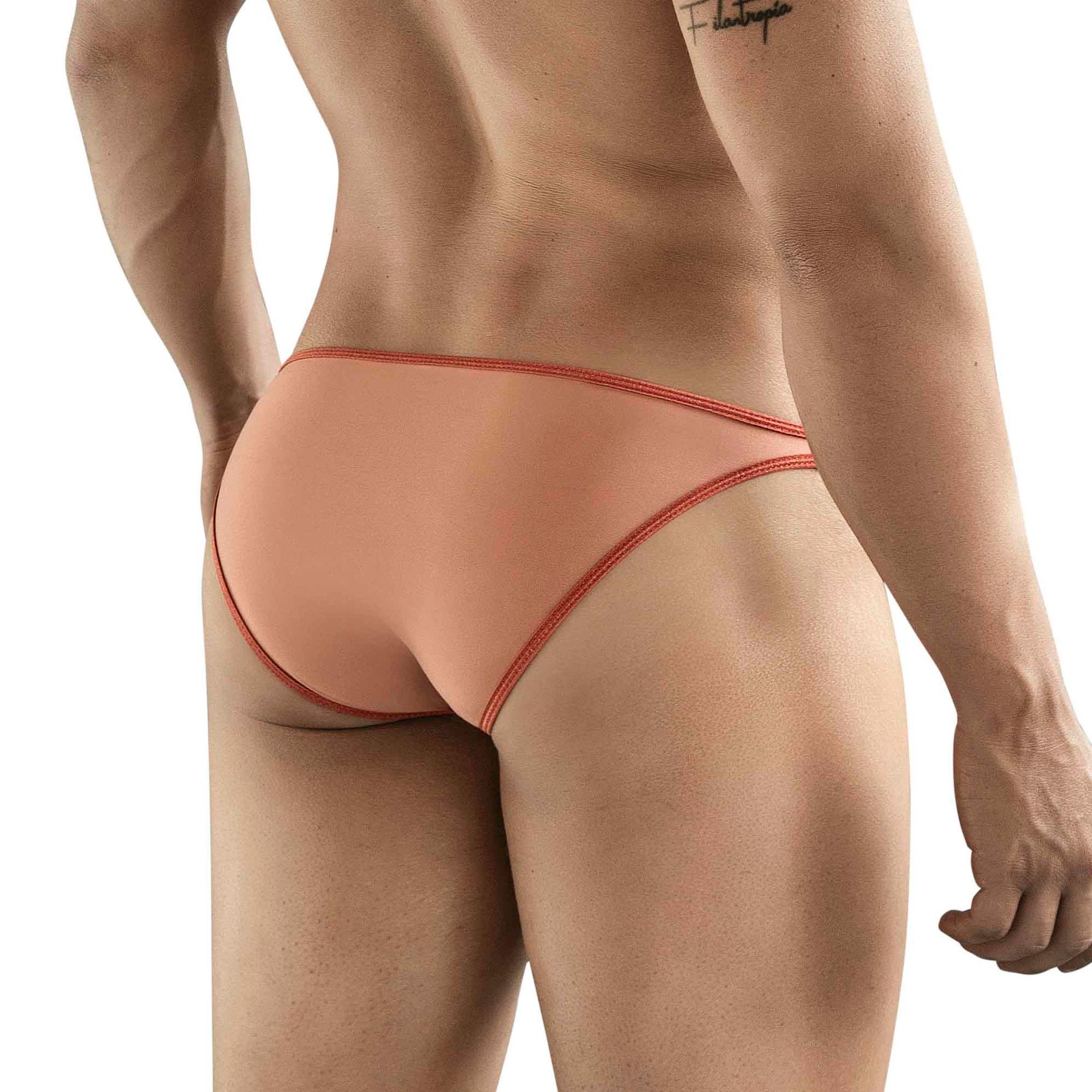 Терракотовые мужские трусы-слипы Clever Melon Brief 3
