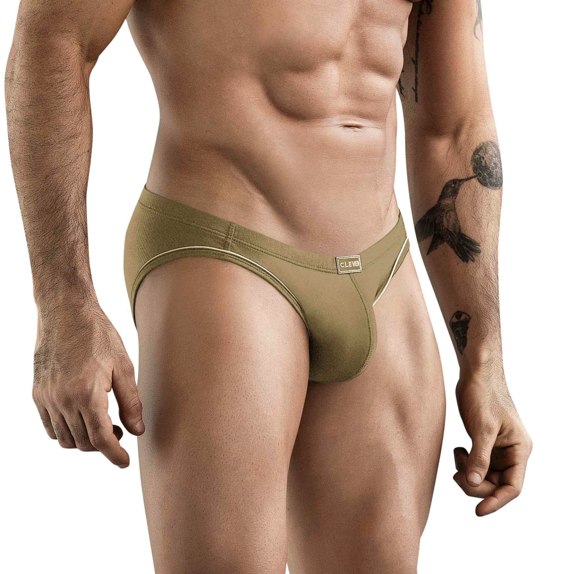 Мужские трусы-слипы цвета хаки Clever Argovia Brief 2