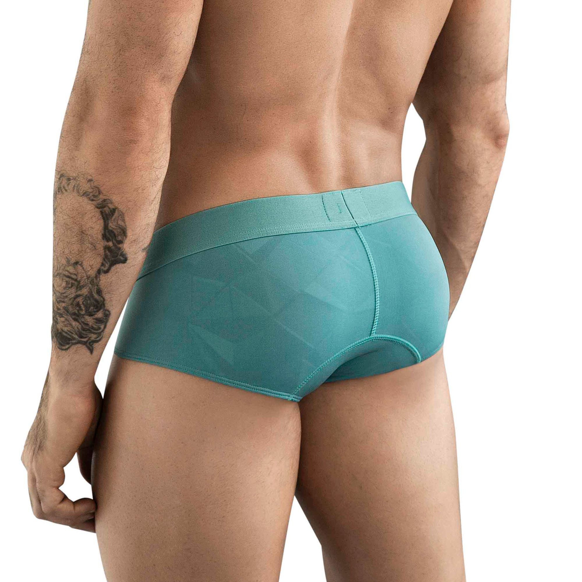 Зеленые мужские трусы-брифы Clever Sapphire Brief 3