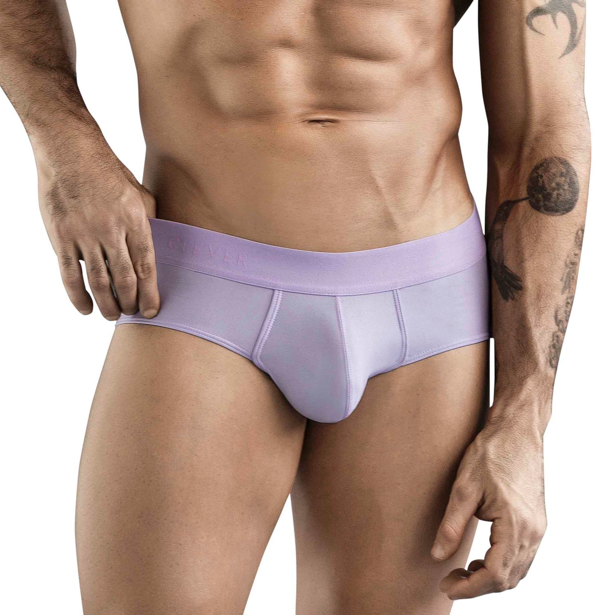 Сиреневые мужские трусы-брифы Clever Sapphire Brief 1