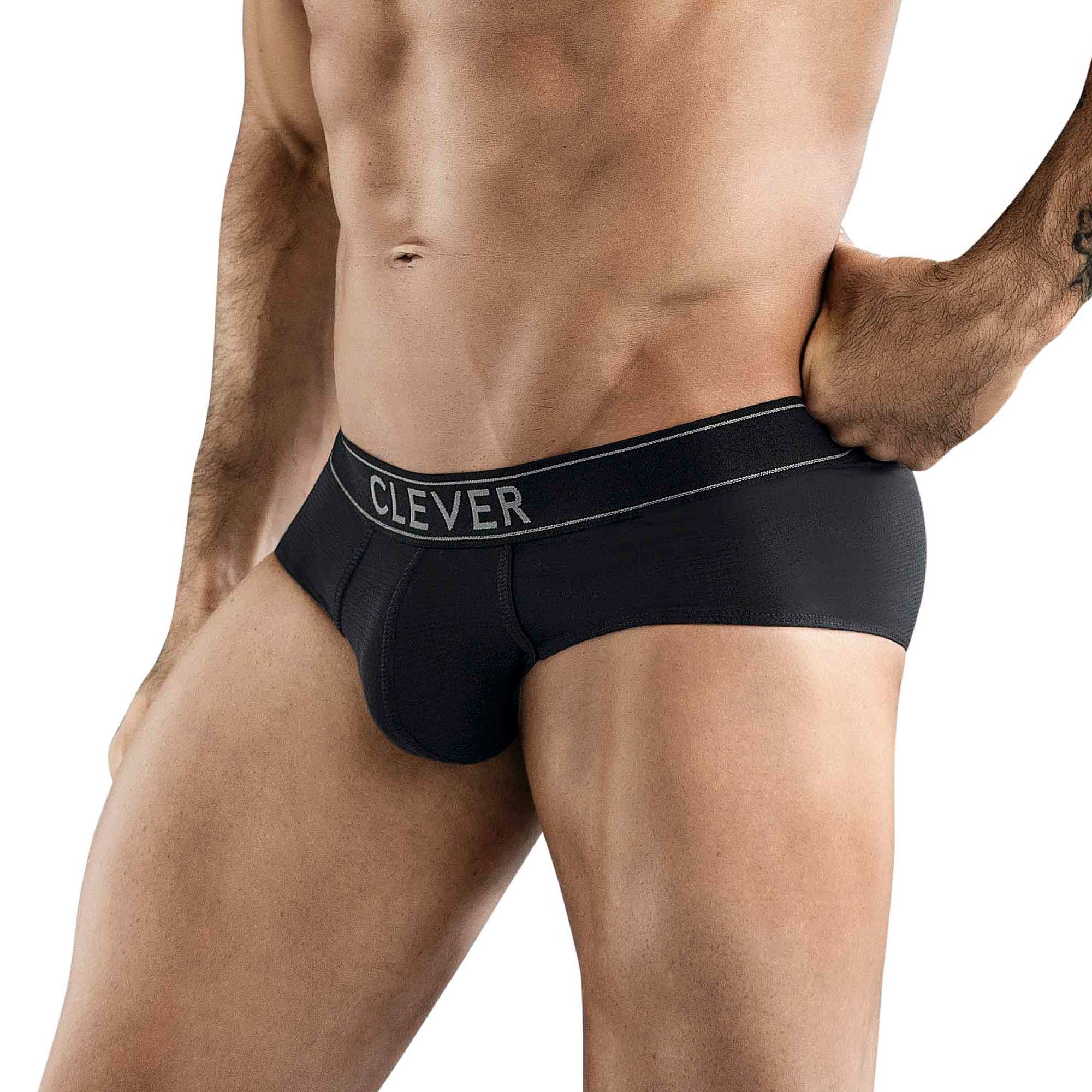 Черные мужские трусы-брифы Clever Berna Classic Brief 2