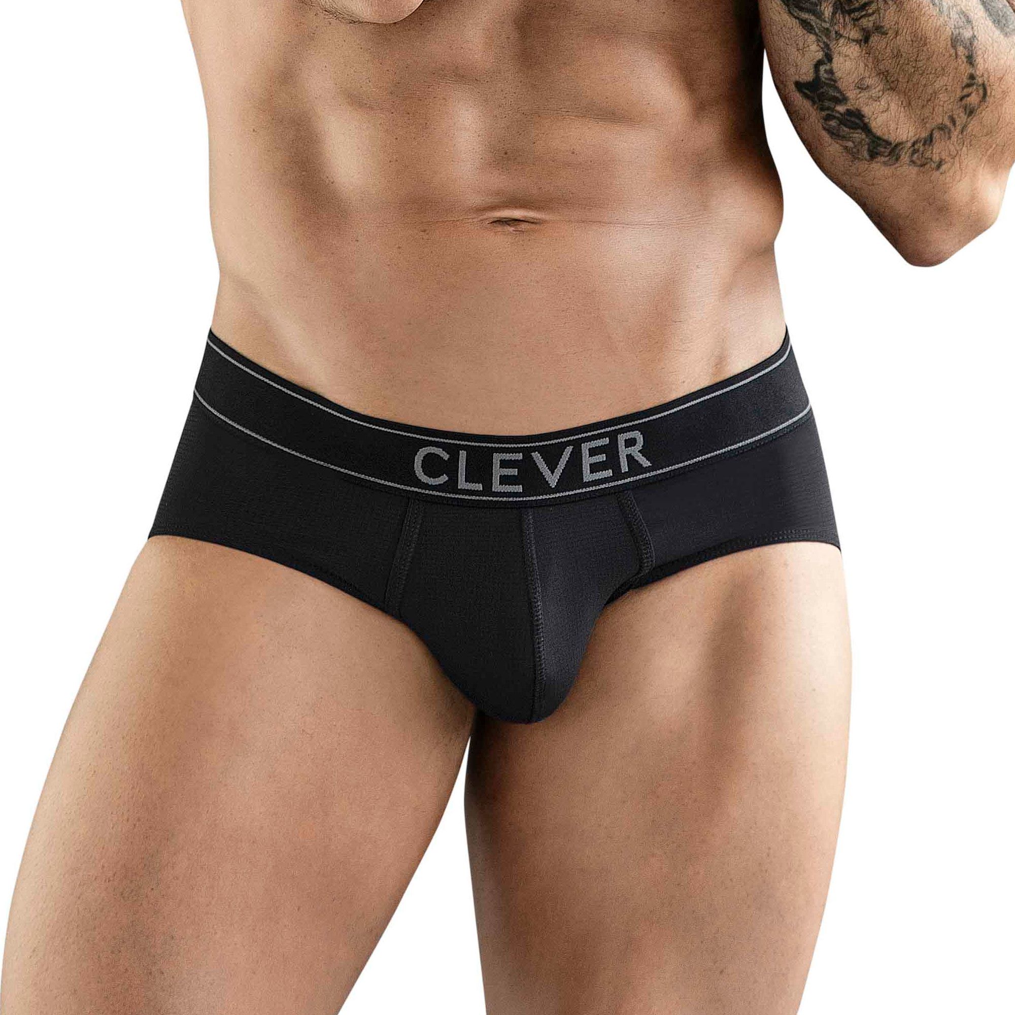 Черные мужские трусы-брифы Clever Berna Classic Brief 1