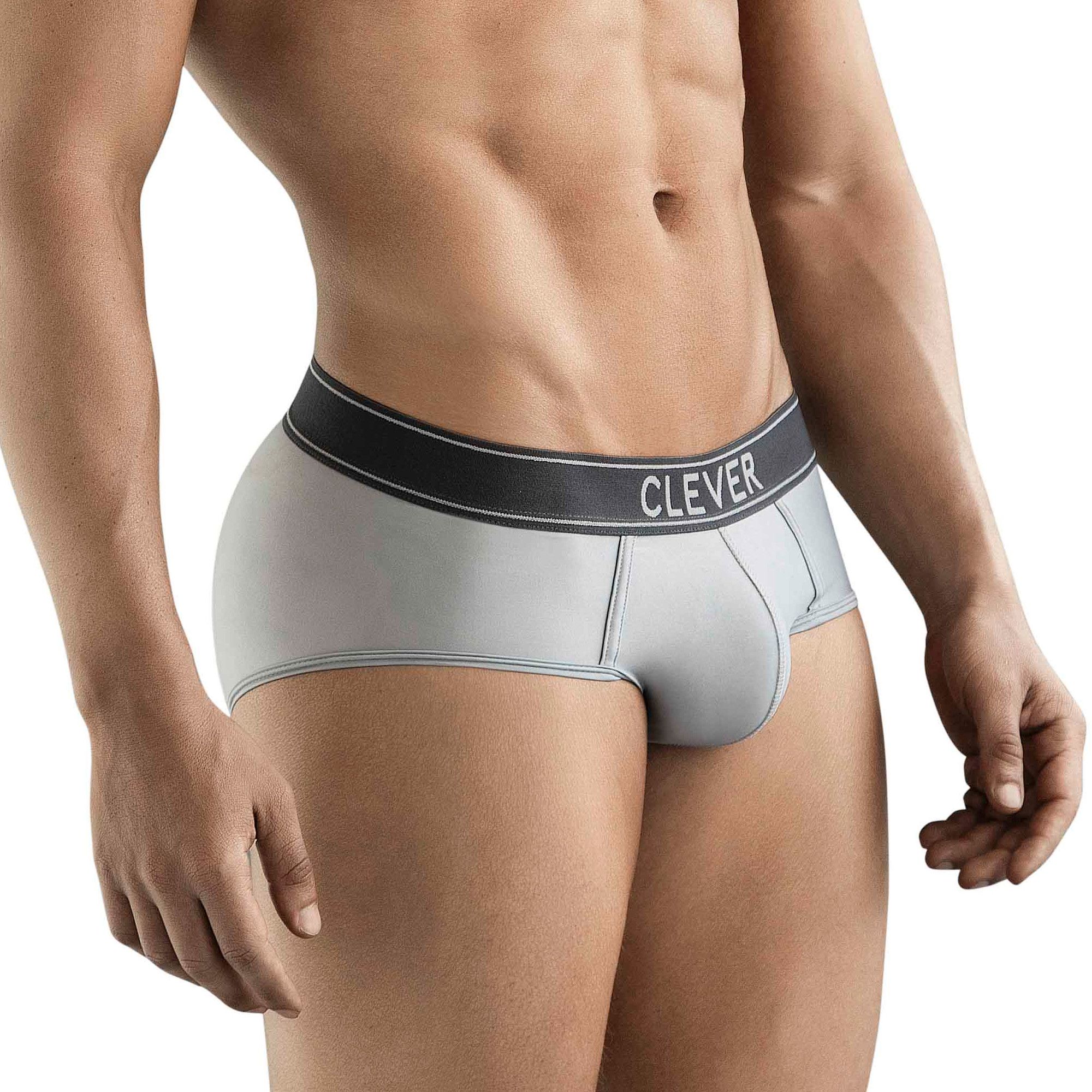 Серые мужские трусы-брифы Clever Natura Piping Brief 2