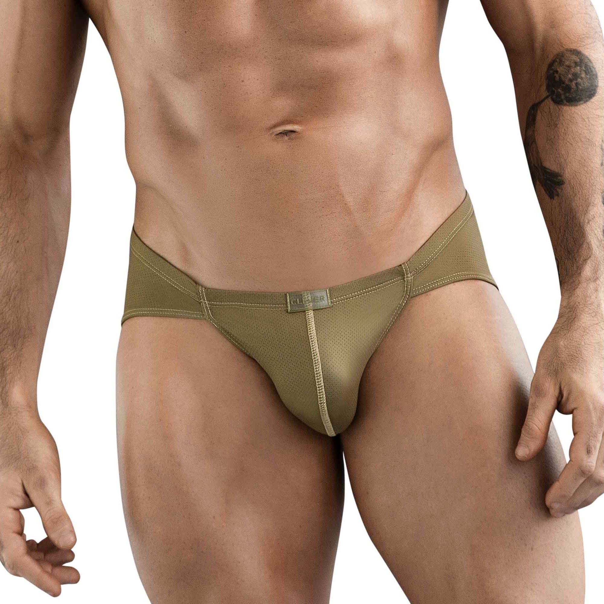 Мужские трусы-брифы цвета хаки Clever Optimo Brief 1