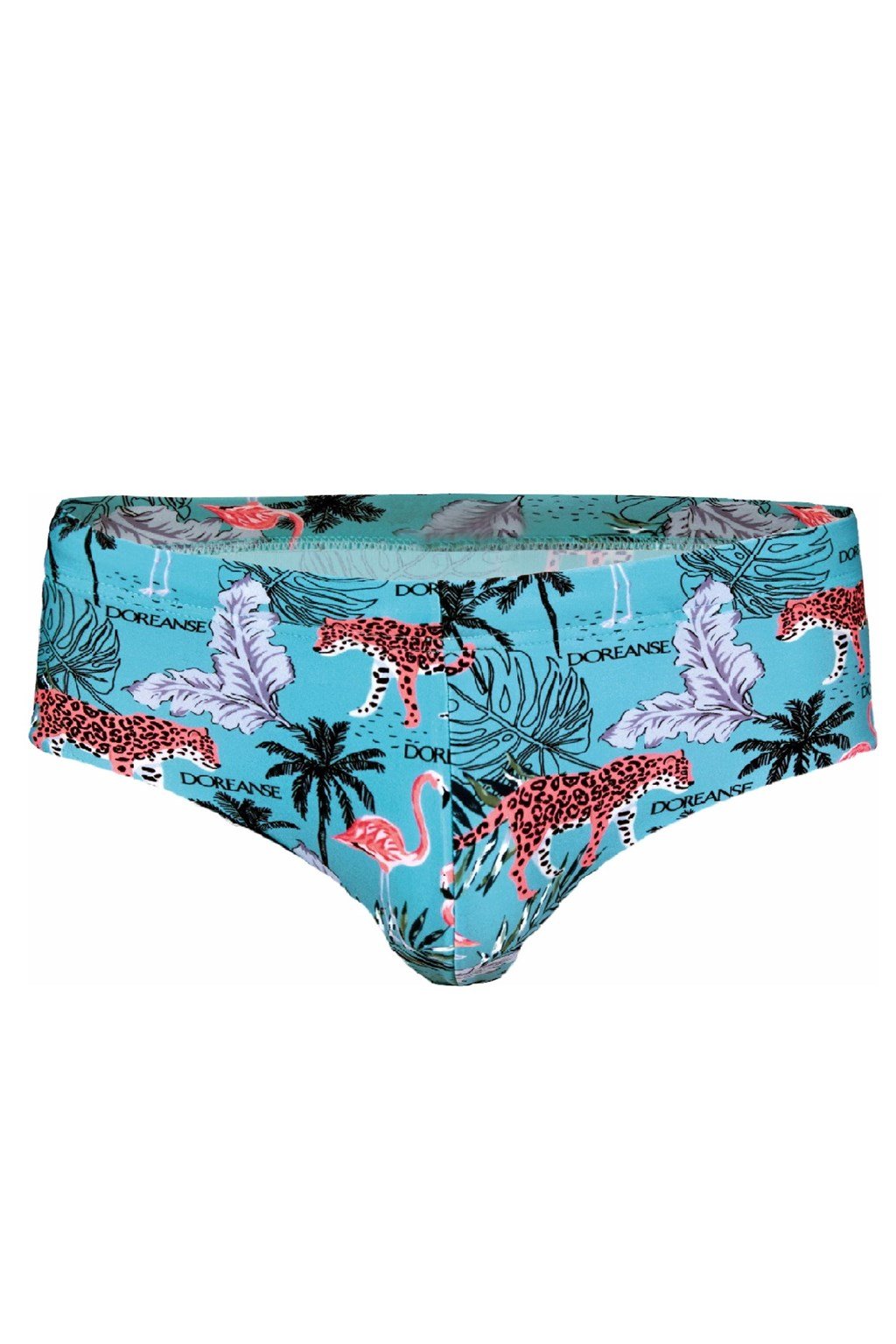 Бирюзовые мужские плавки с оригинальным принтом Doreanse Mayo 4