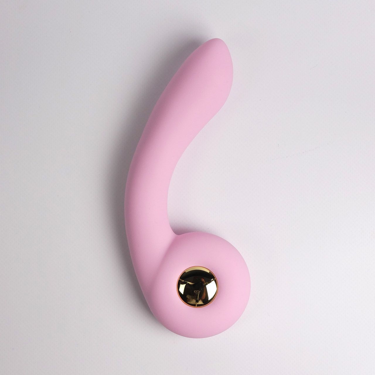 Розовый вибростимулятор точки G с нагревом Bendable Heating G-Spot Vibrator 6