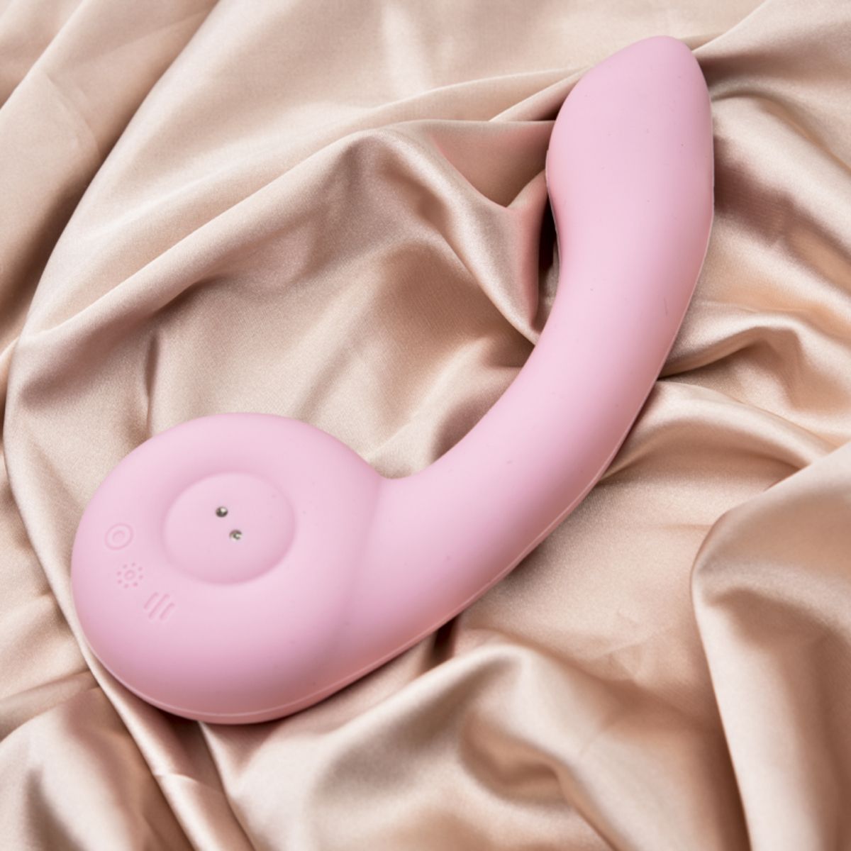 Розовый вибростимулятор точки G с нагревом Bendable Heating G-Spot Vibrator 9