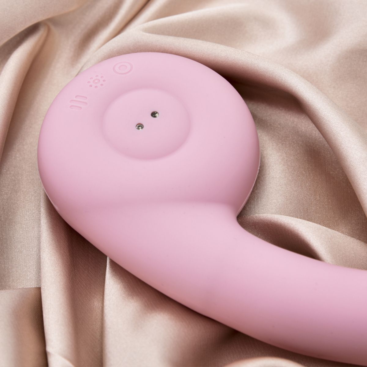 Розовый вибростимулятор точки G с нагревом Bendable Heating G-Spot Vibrator 10