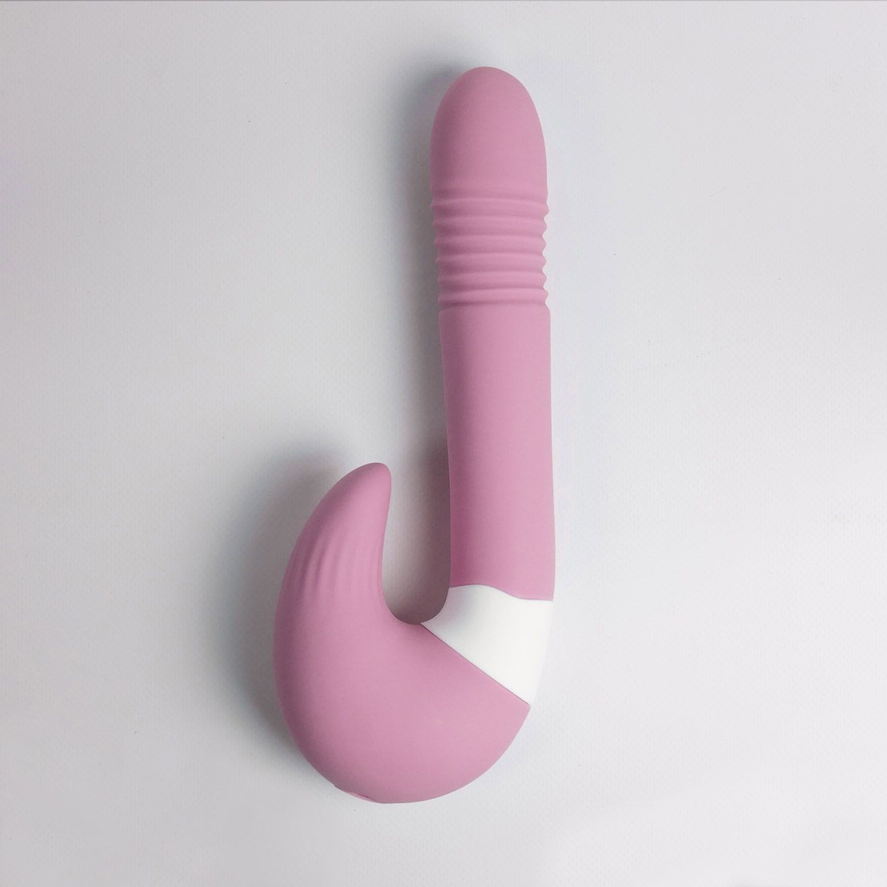 Розовый вибростимулятор зоны G 2-в-1 8