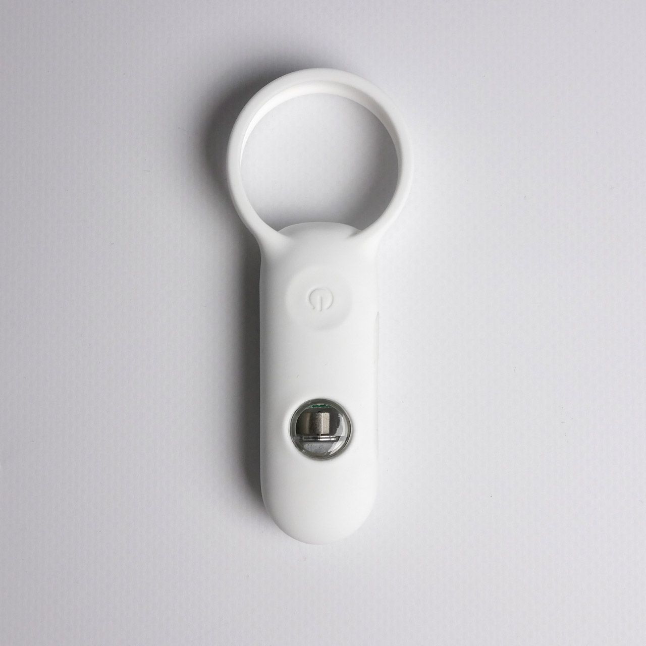 Белое эрекционное виброкольцо с пультом ДУ 11