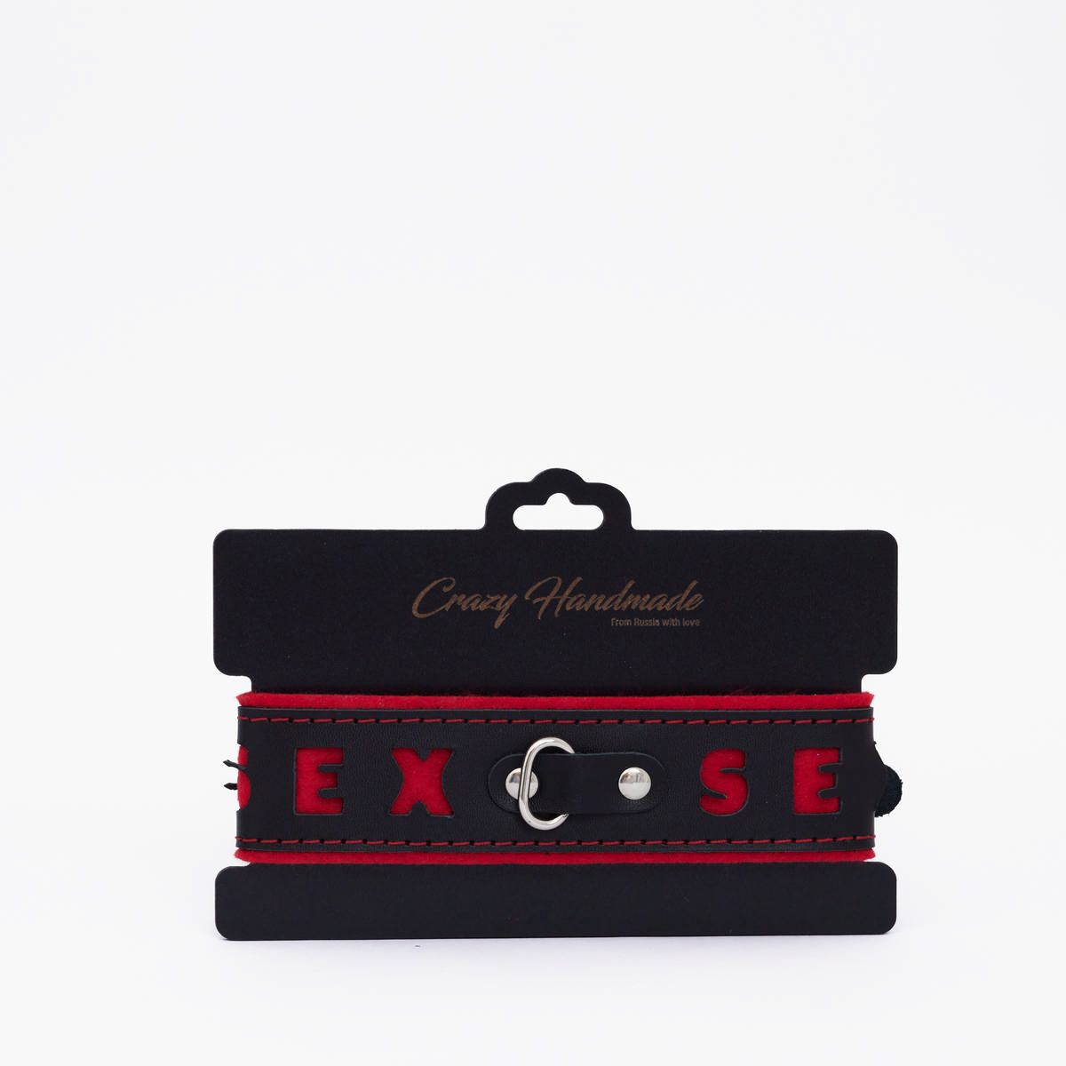 Черно-красный ошейник Sex 3