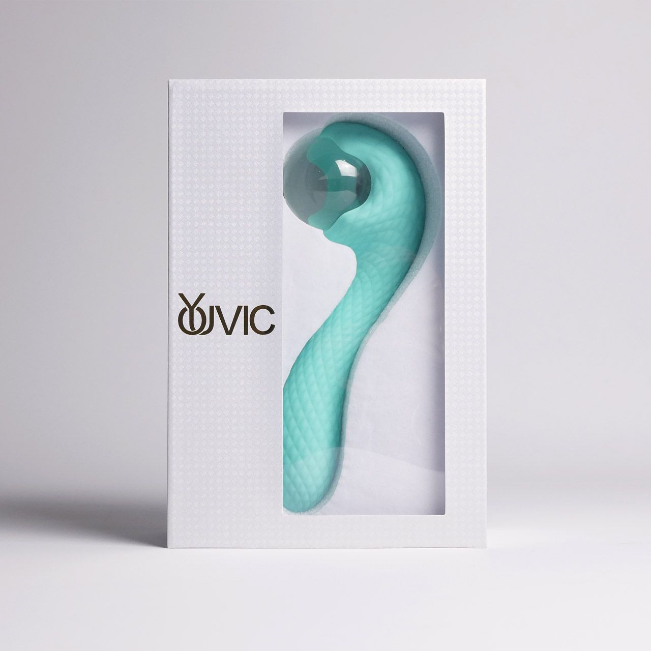 Бирюзовый вибромассажёр с деликатными токами 2