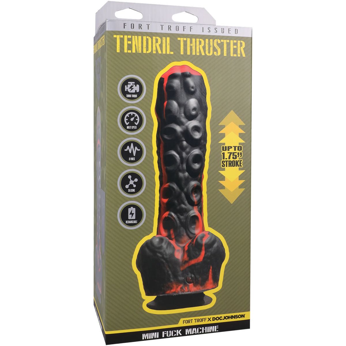 Черно-красная мини-машина на присоске Tendril Thruster - 21,6 см. 2
